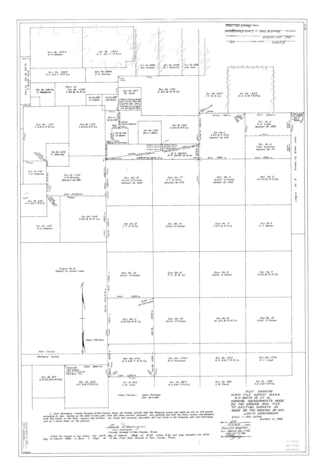 6503, Kerr County Rolled Sketch 23, General Map Collection