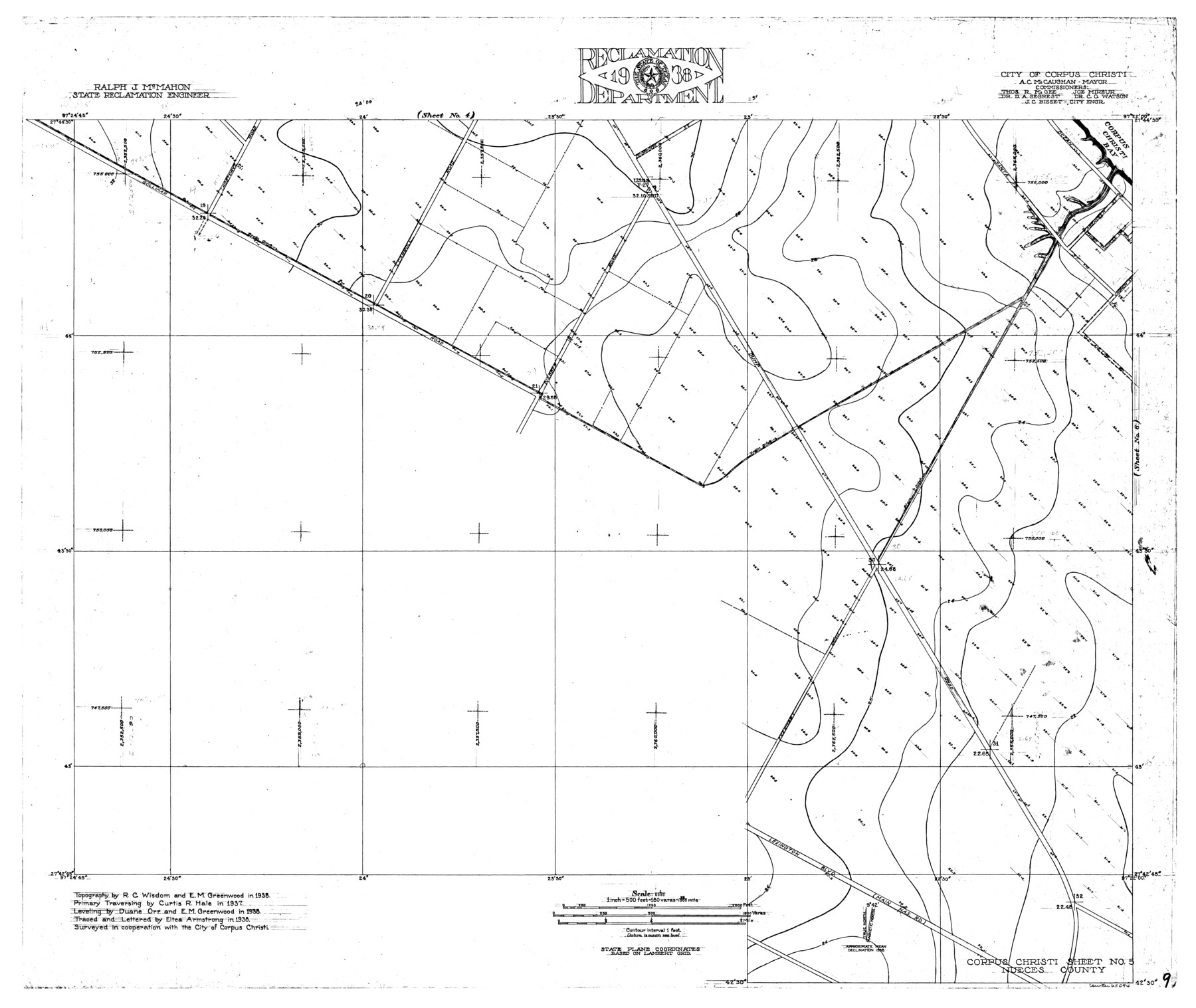 65094, Nueces River, Corpus Christi Sheet No. 5, General Map Collection