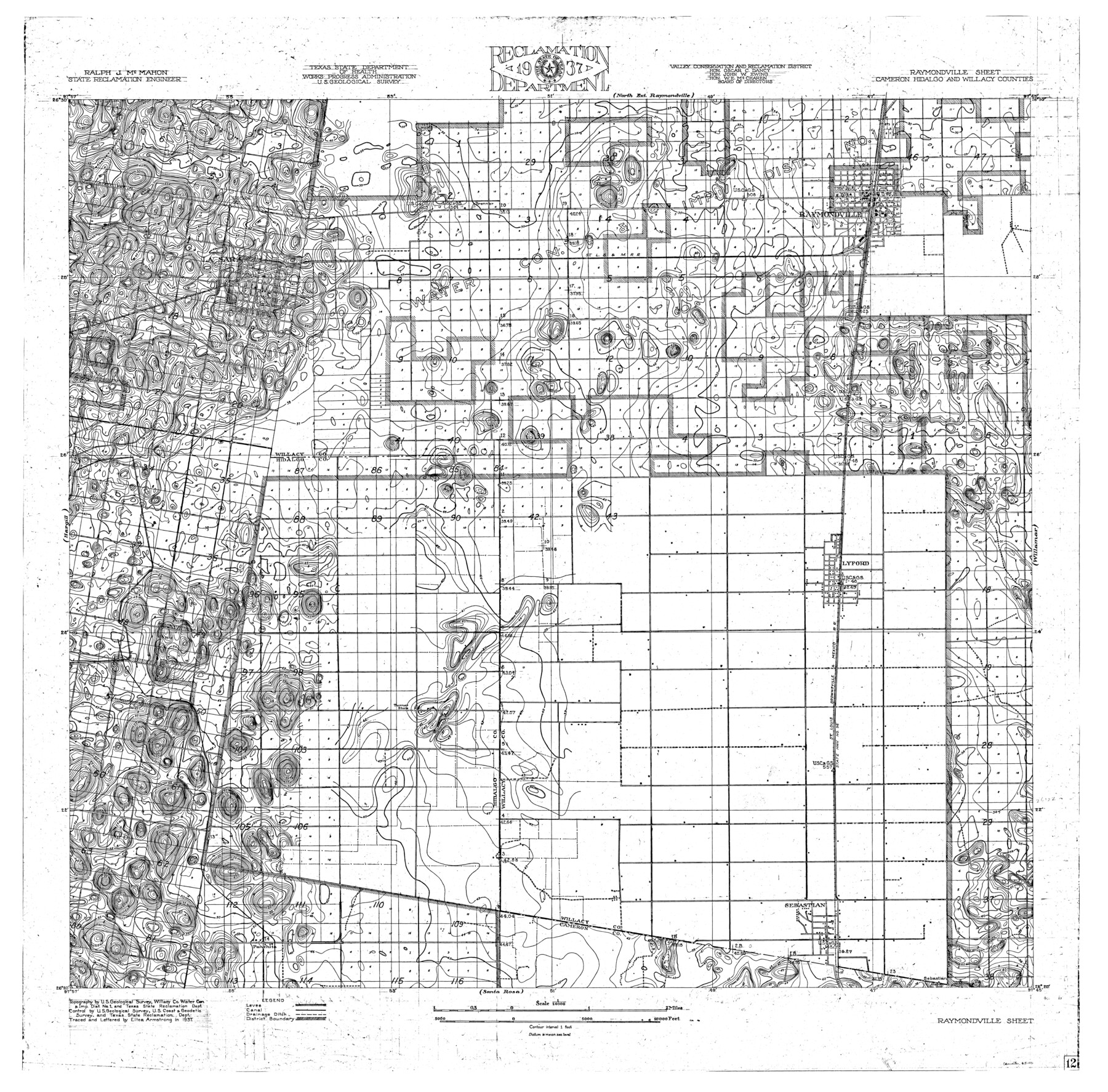 65110, Rio Grande, Raymondville Sheet, General Map Collection