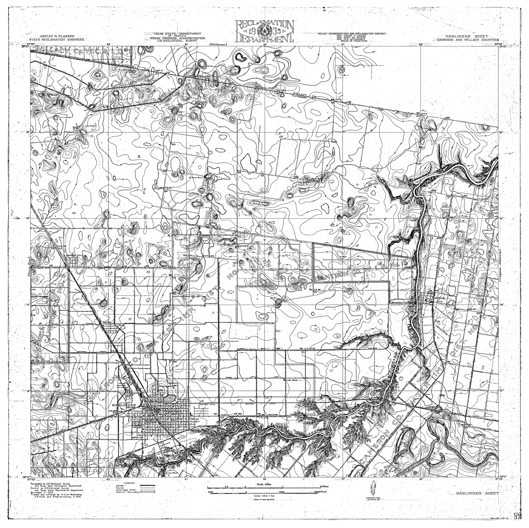 65113, Rio Grande, Harlingen Sheet, General Map Collection