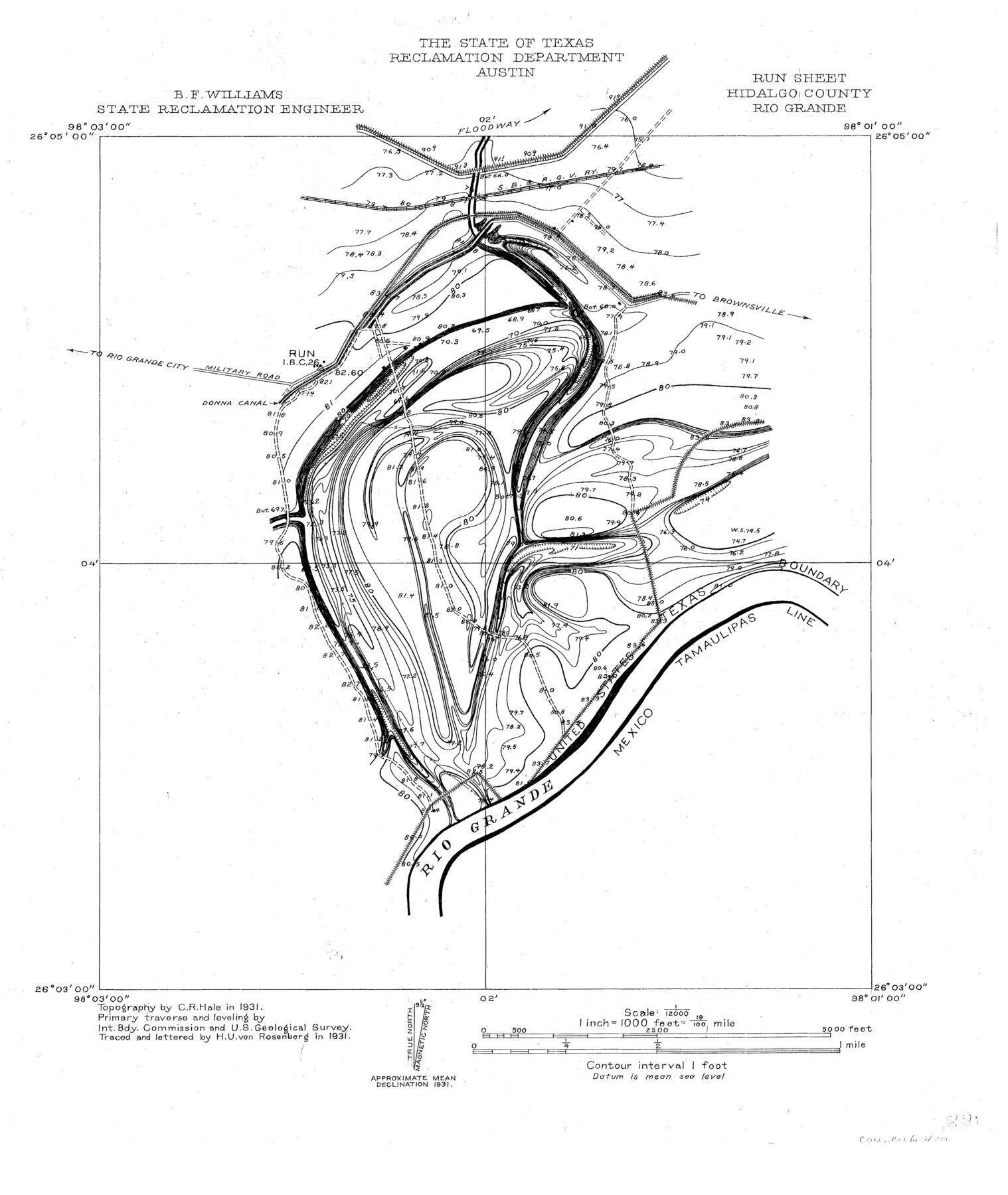 65120, Rio Grande, Run Sheet, General Map Collection