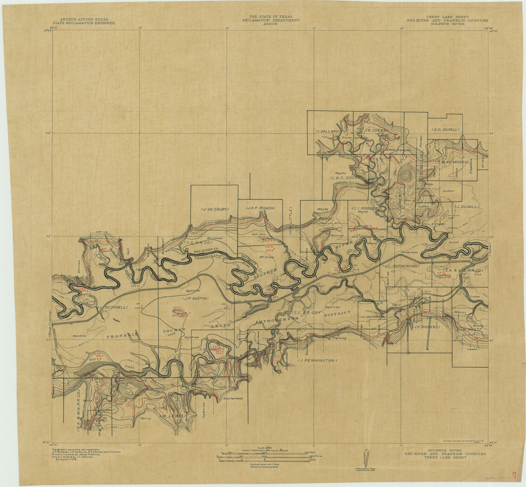 65161, Sulphur River, Terry Lake Sheet, General Map Collection