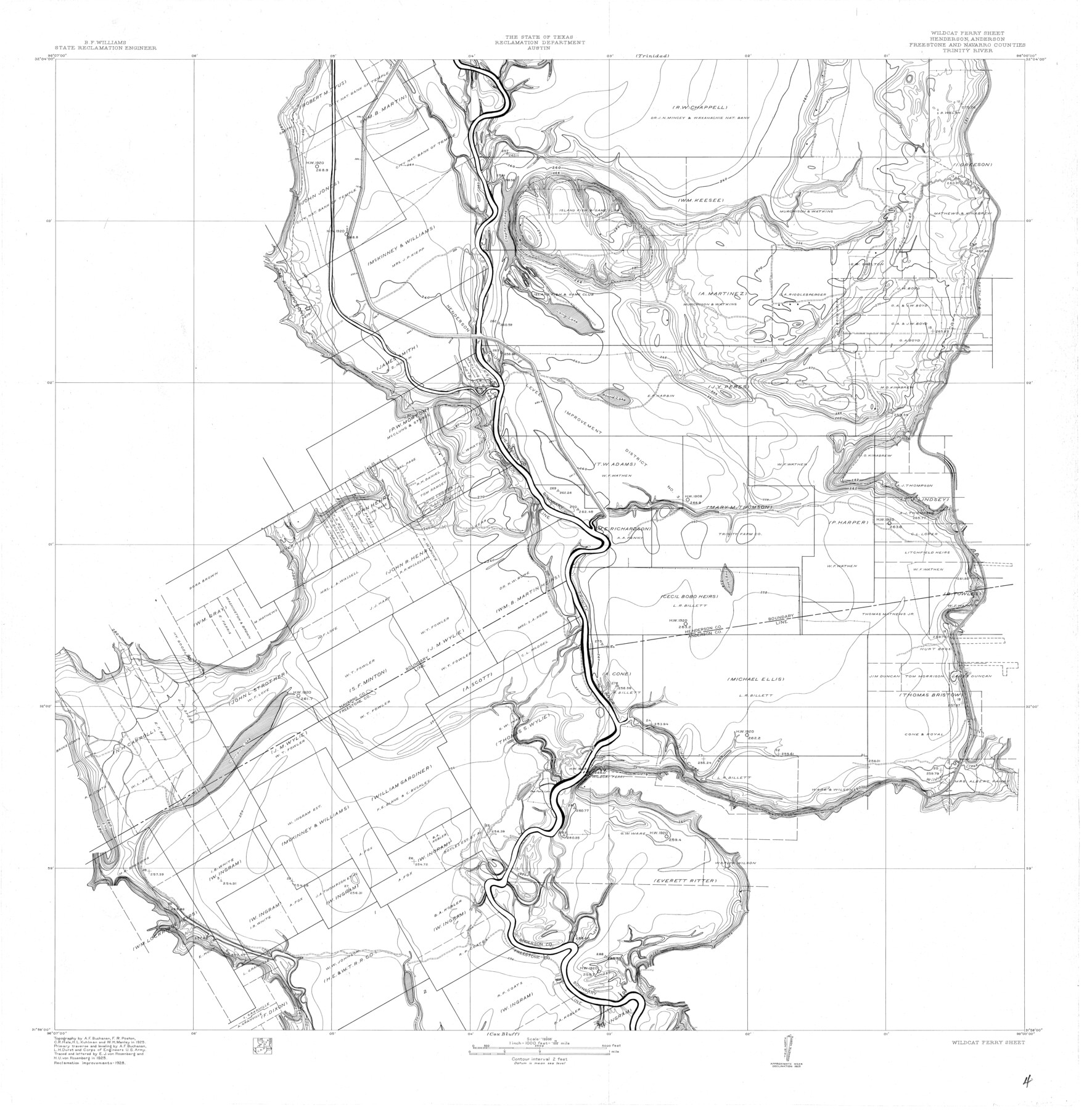 65182, Trinity River, Wildcat Ferry Sheet, General Map Collection