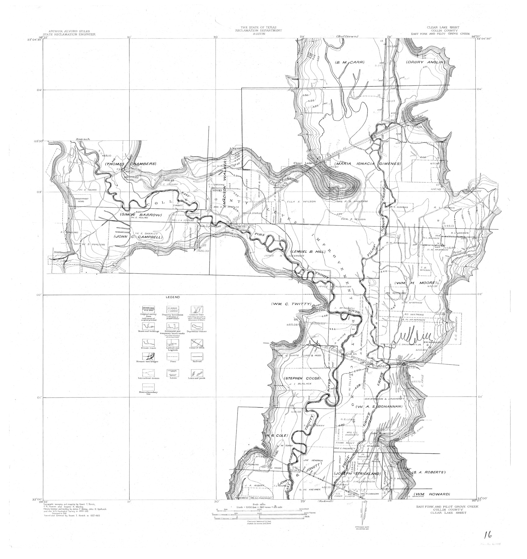 65194, Trinity River, Clear Lake Sheet/East Fork of Trinity River and Pilot Grove Creek, General Map Collection