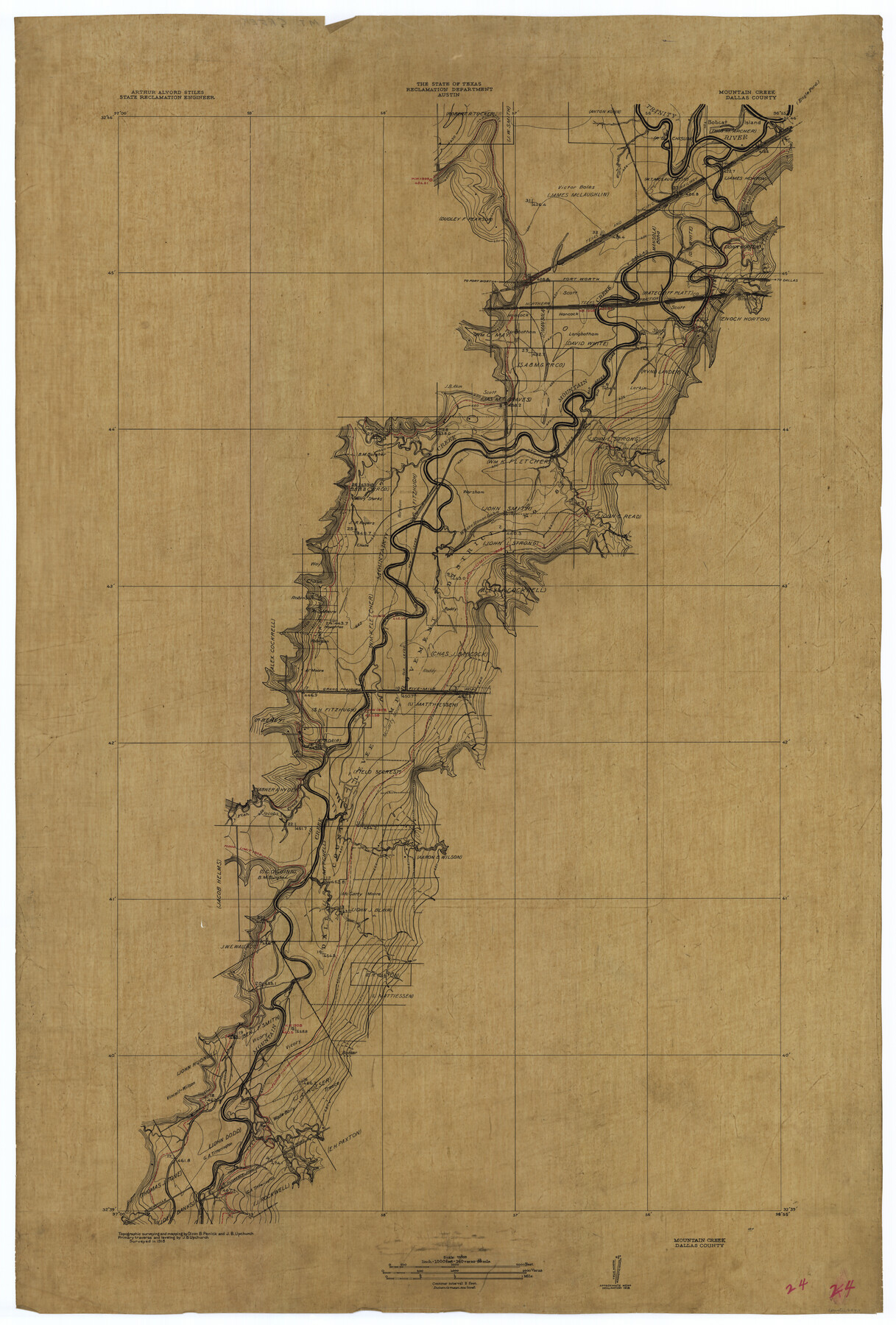 65211, Trinity River, Mountain Creek Sheet, General Map Collection