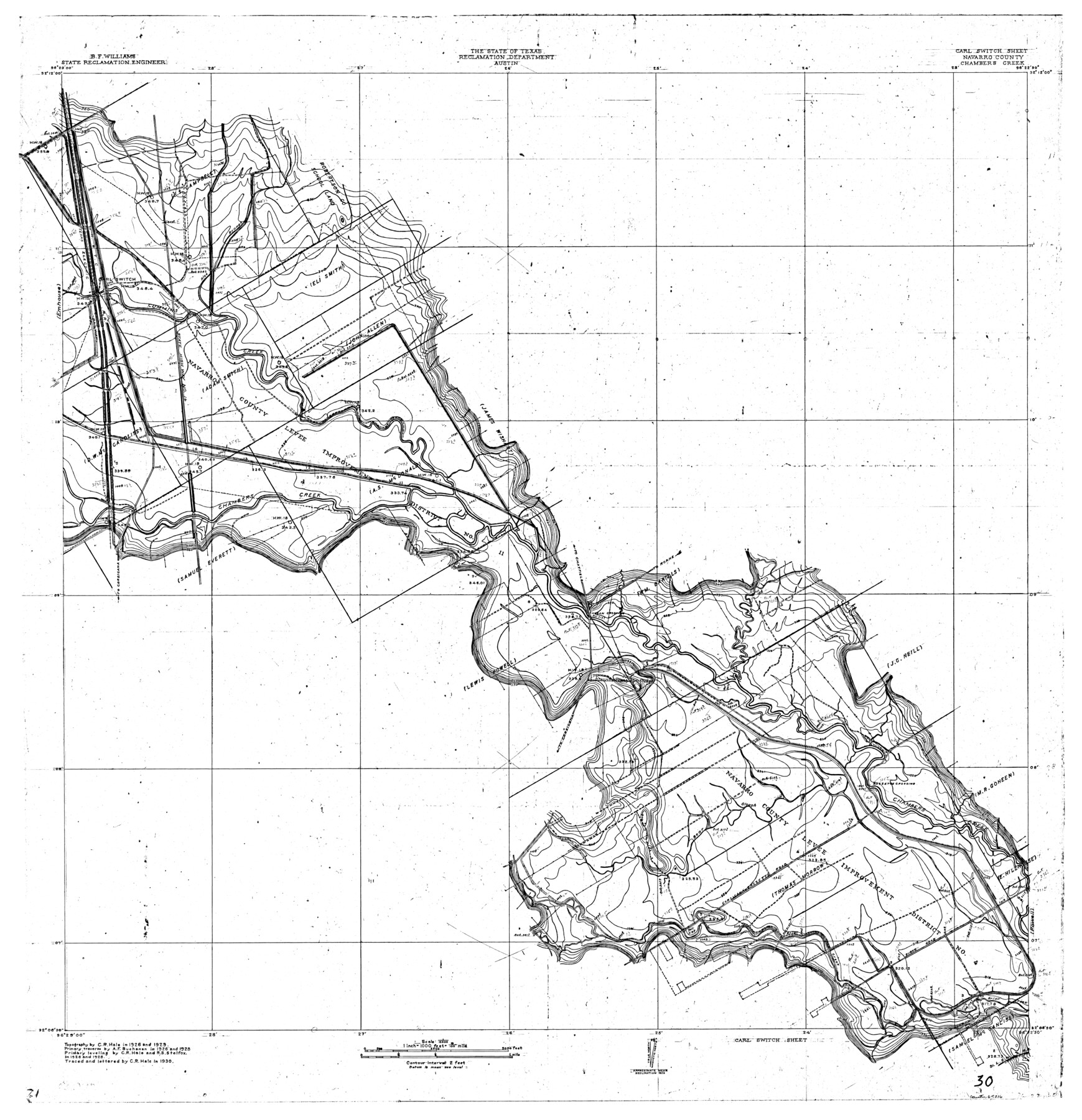 65216, Trinity River, Carl Switch Sheet/Chambers Creek, General Map Collection