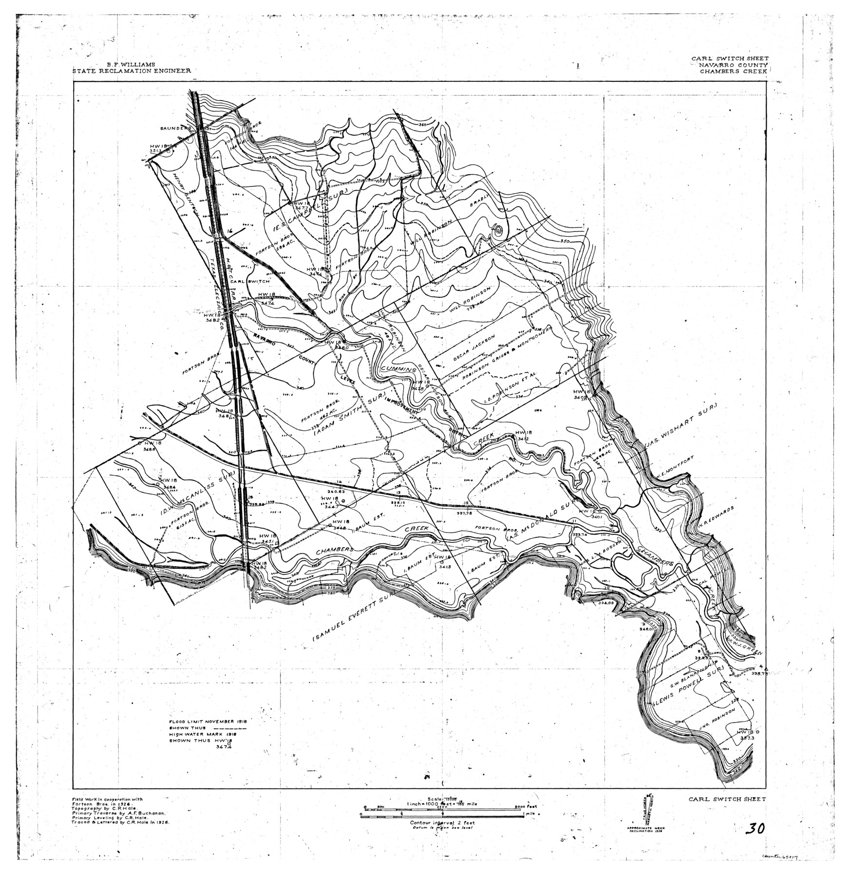 65217, Trinity River, Carl Switch Sheet/Chambers Creek, General Map Collection