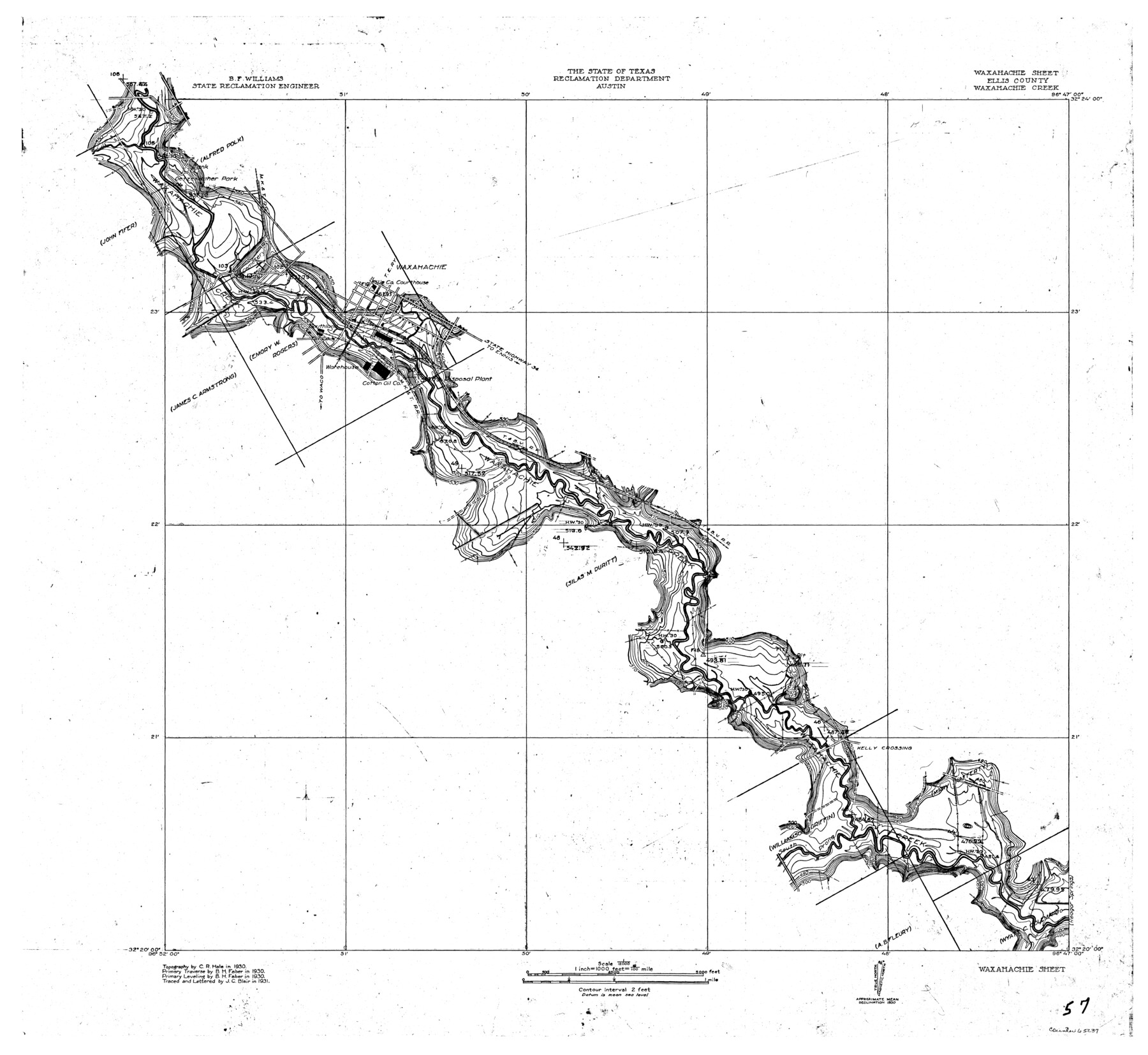 65237, Trinity River, Waxahachie Sheet/Waxahachie Creek, General Map Collection