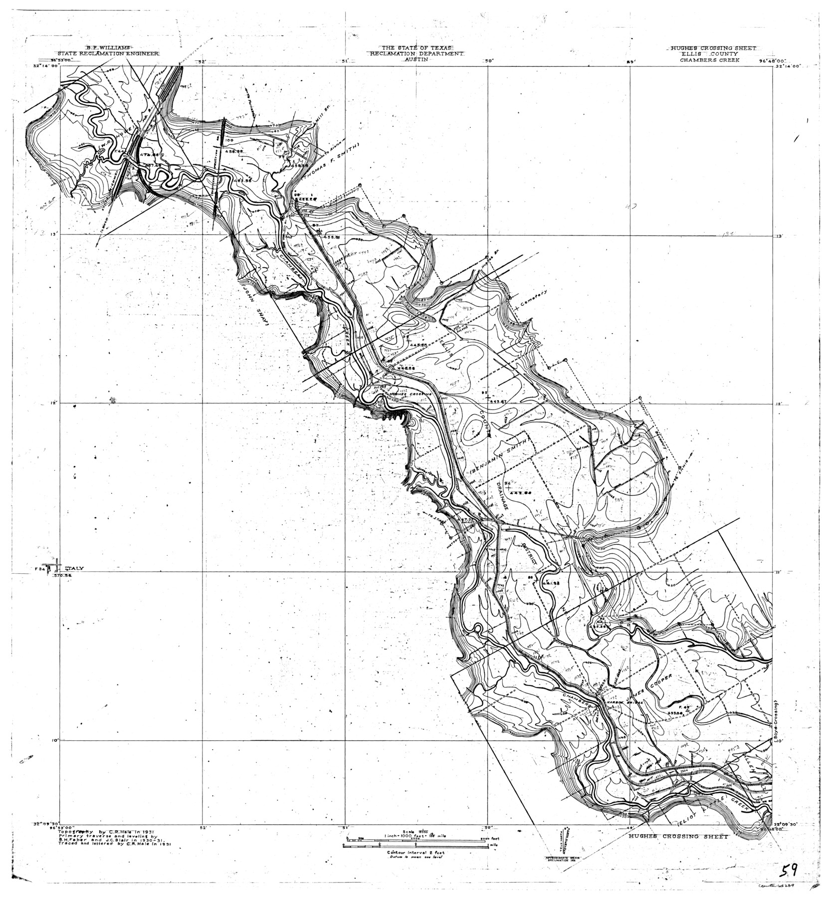 65239, Trinity River, Hughes Crossing Sheet/Chambers Creek, General Map Collection