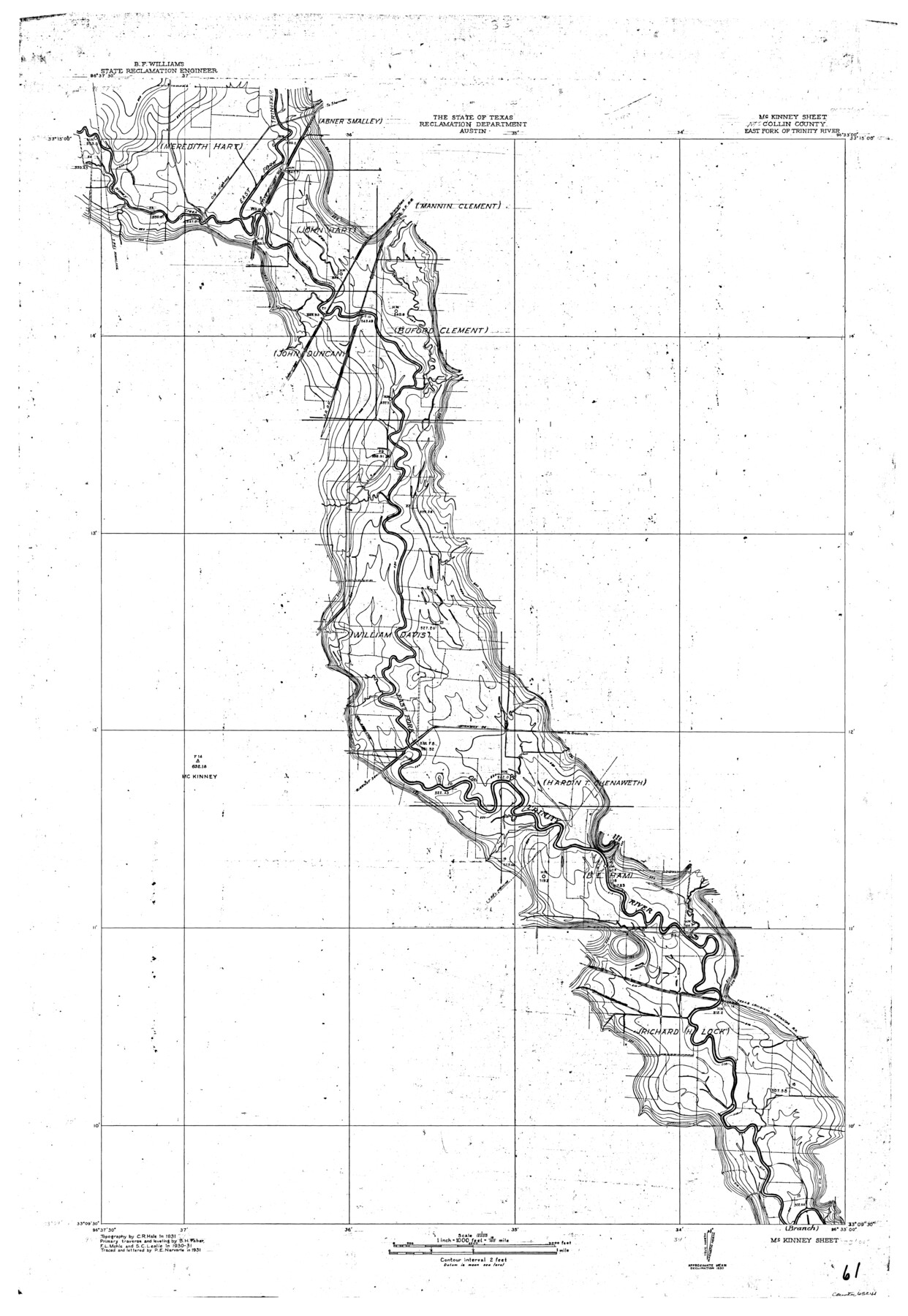 65241, Trinity River, McKinney Sheet/East Fork of Trinity River, General Map Collection