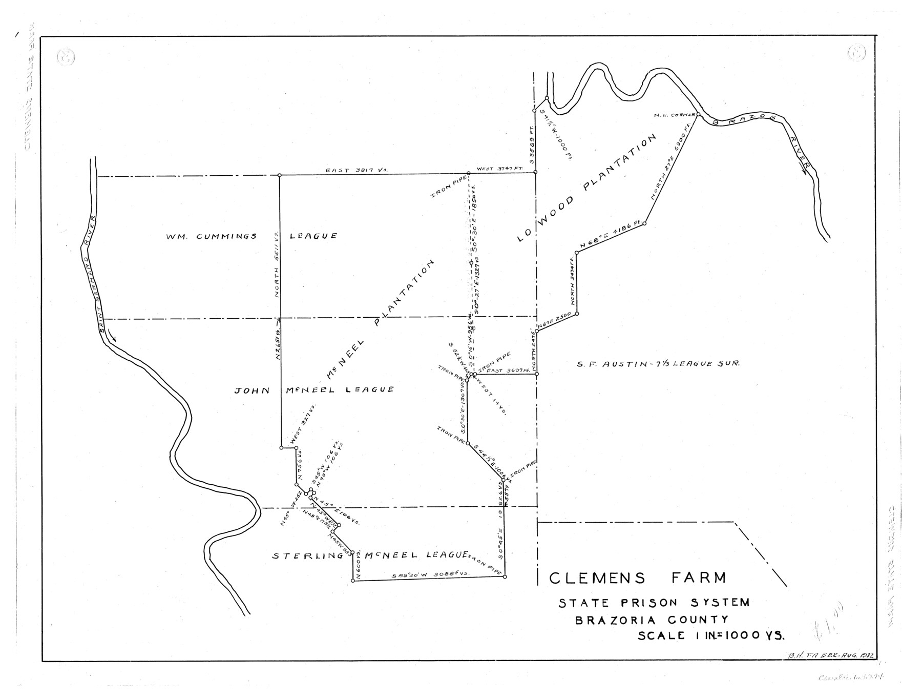 65274, Clemens Farm, State Prison System, Brazoria County, General Map Collection