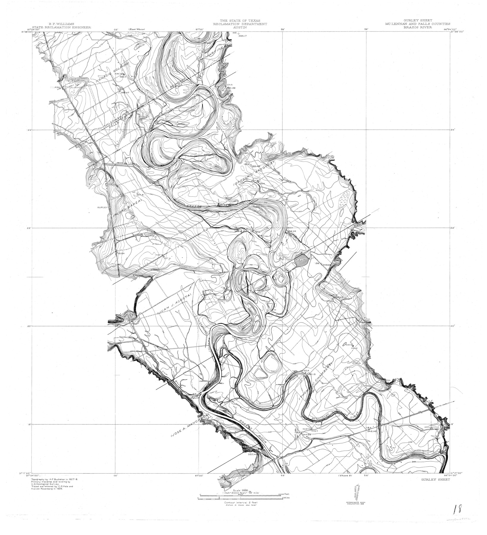 65282, Brazos River, Gurley Sheet, General Map Collection