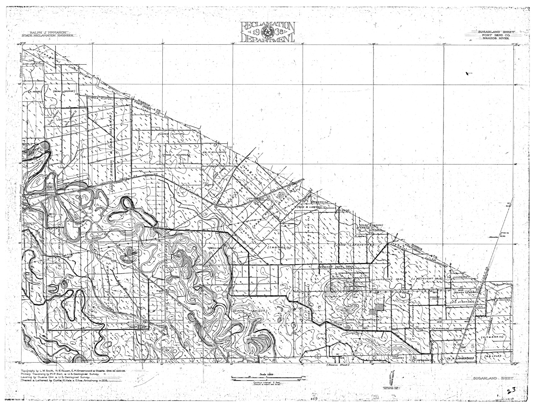 65288, Brazos River, Sugarland Sheet, General Map Collection