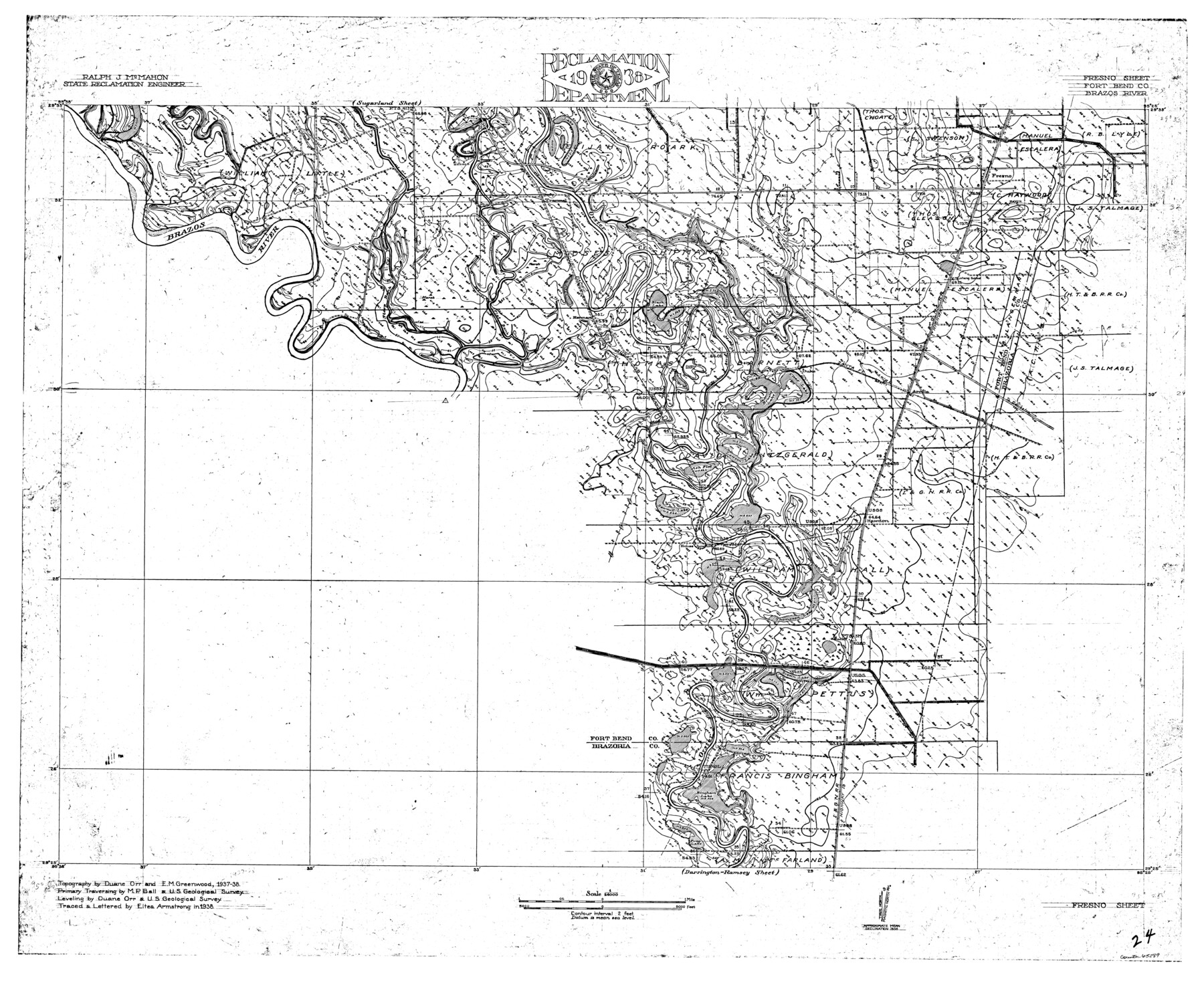 65289, Brazos River, Fresno Sheet, General Map Collection