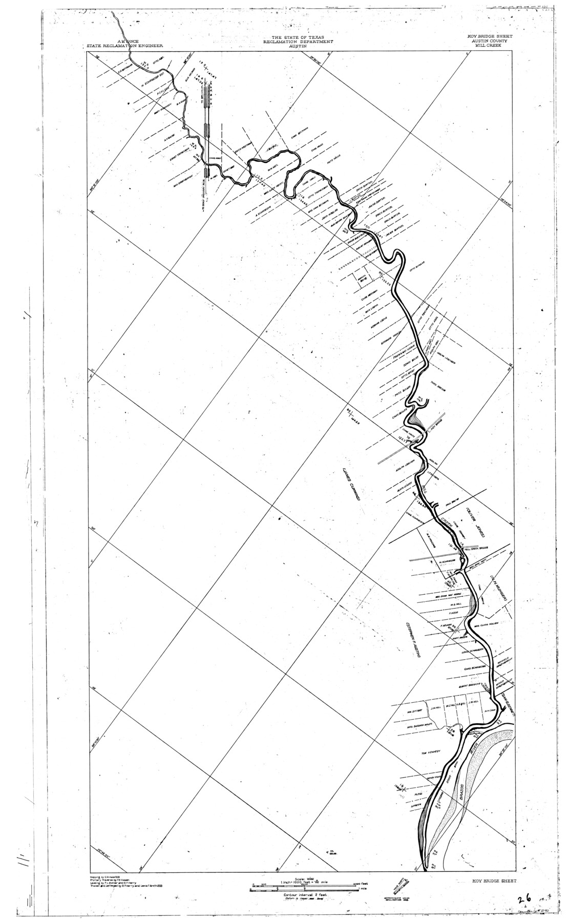 65290, Brazos River, Koy Bridge Sheet/Mill Creek, General Map Collection