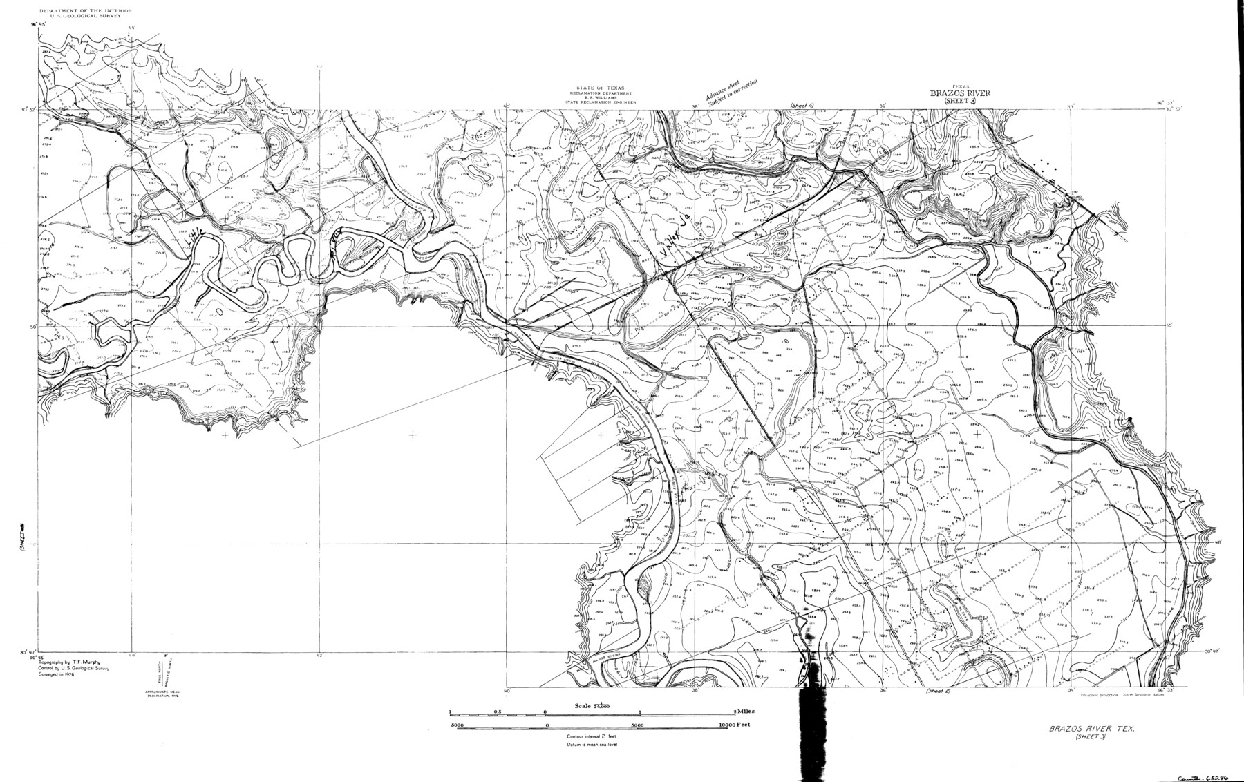 65296, Brazos River, Brazos River Sheet 3, General Map Collection