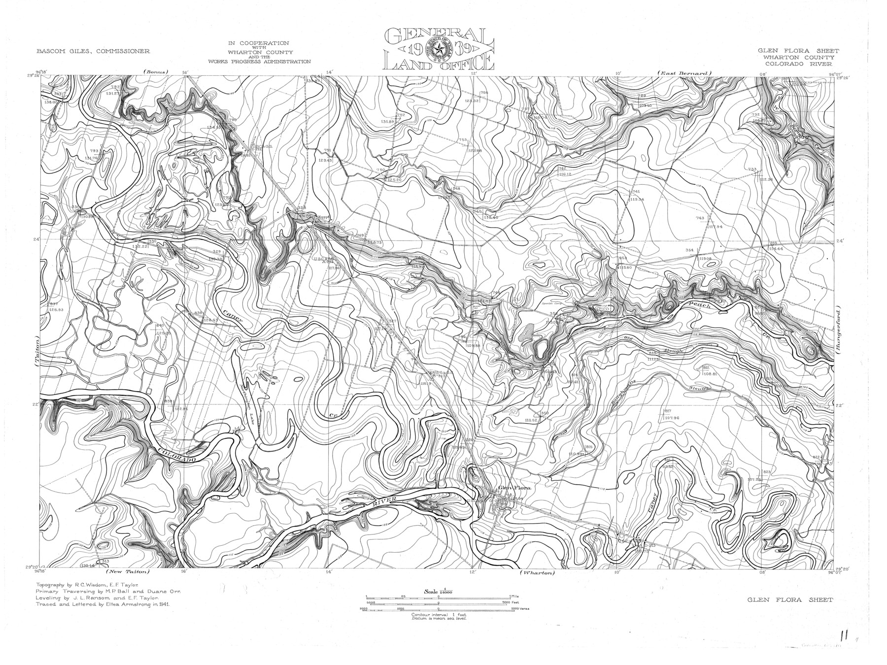 65310, Colorado River, Glen Flora Sheet, General Map Collection