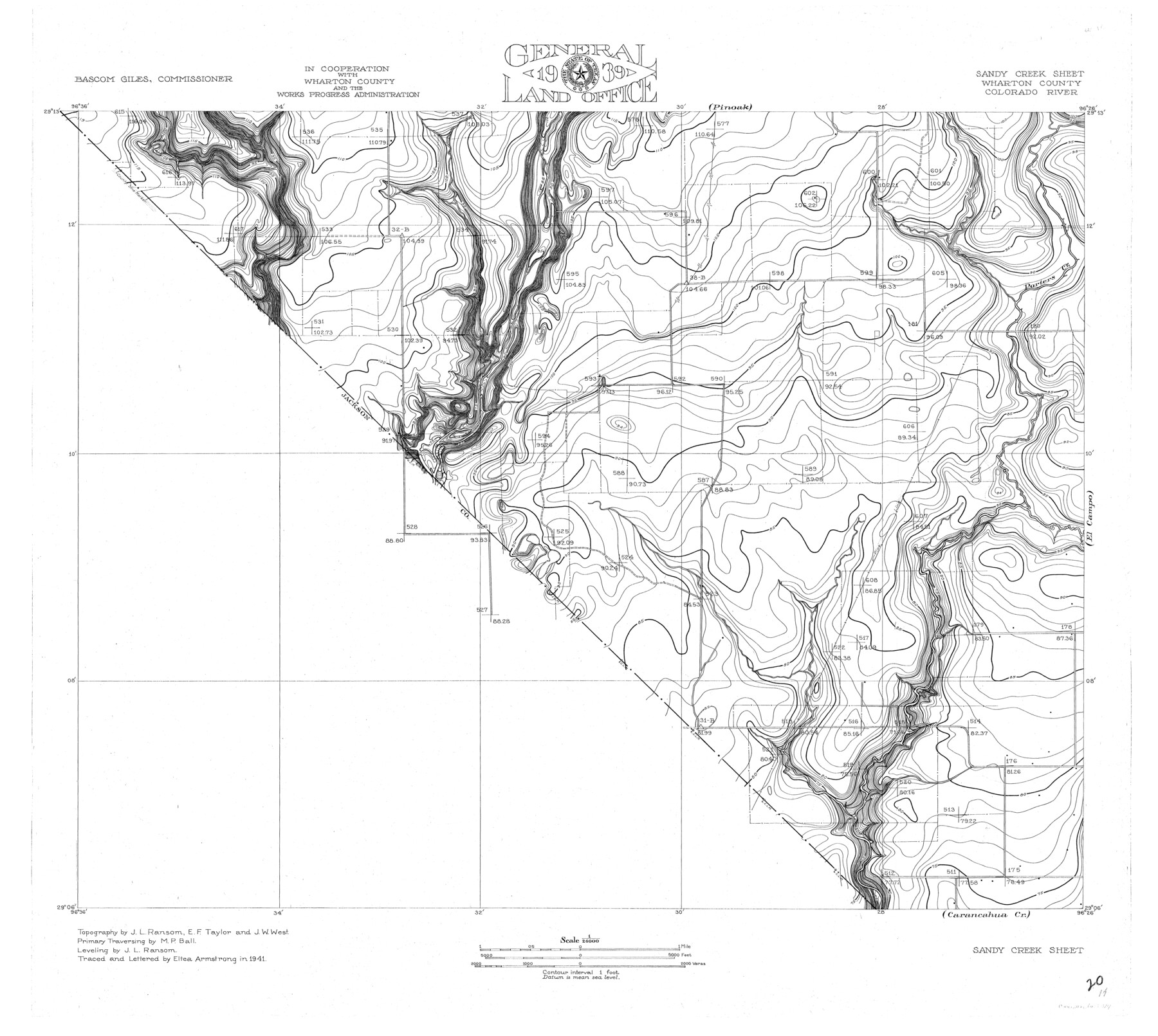 65319, Colorado River, Sandy Creek Sheet, General Map Collection