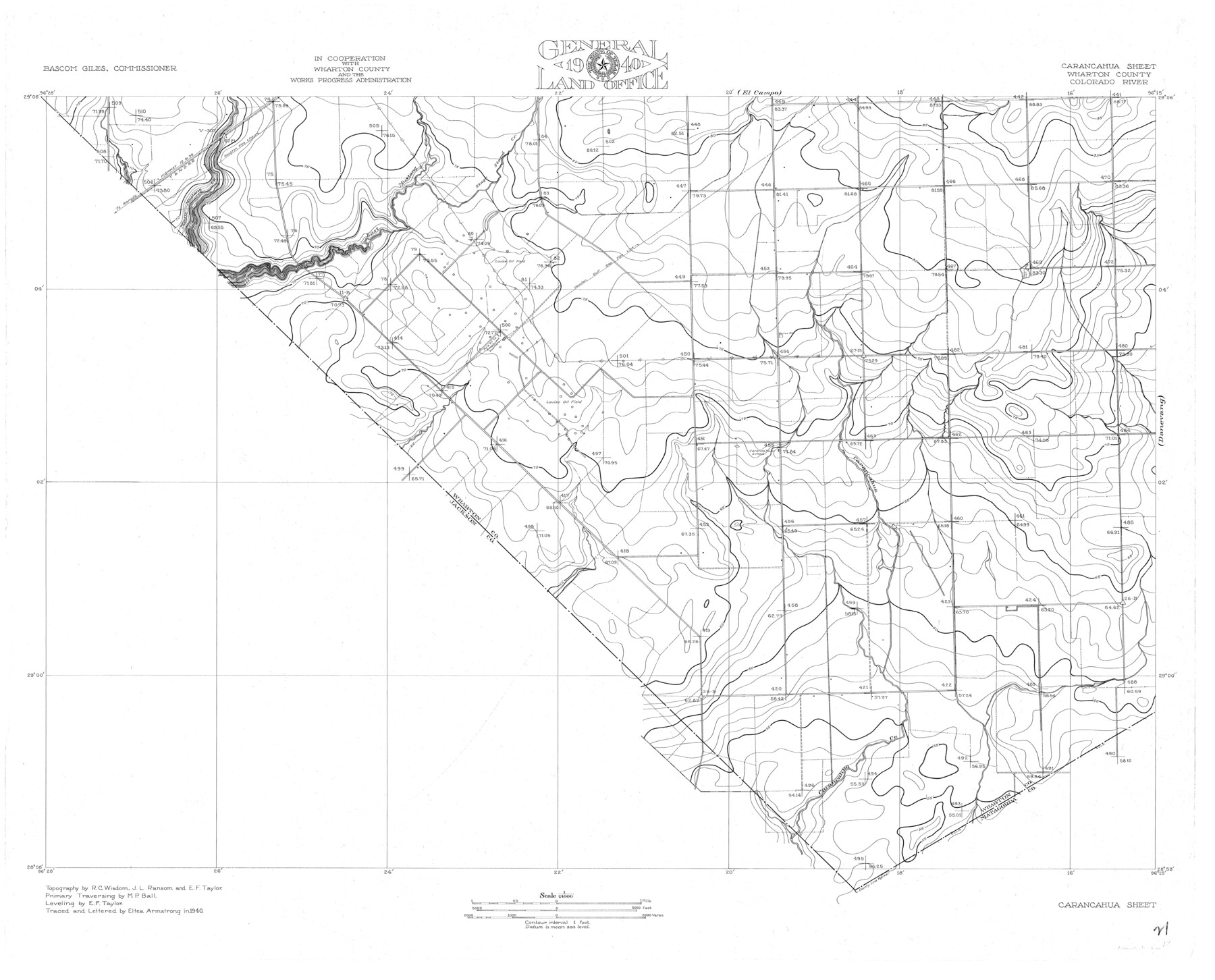 65320, Colorado River, Carancahua Sheet, General Map Collection