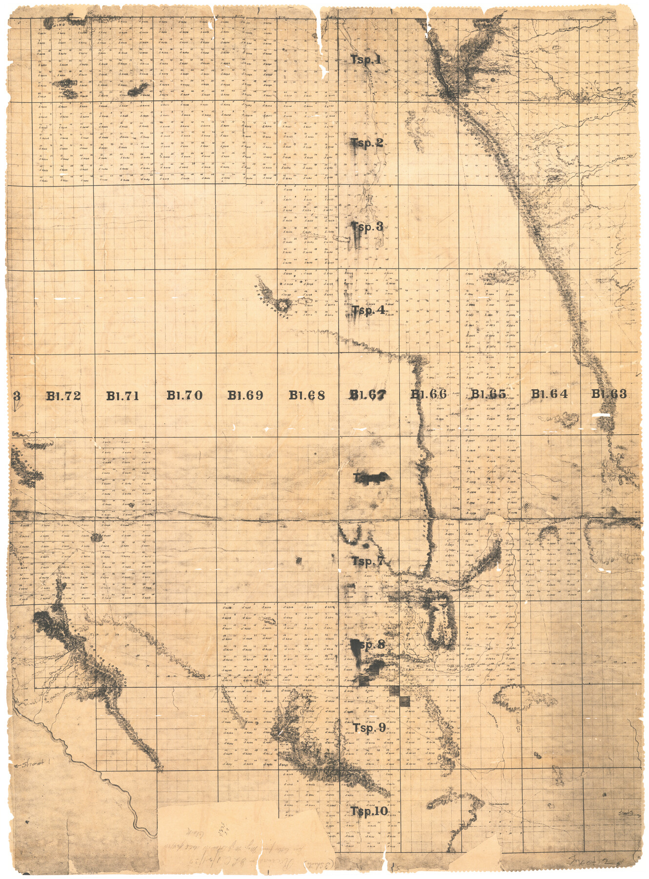 65333, Map of the Texas & Pacific Ry. Reserve West of the Pecos River, General Map Collection