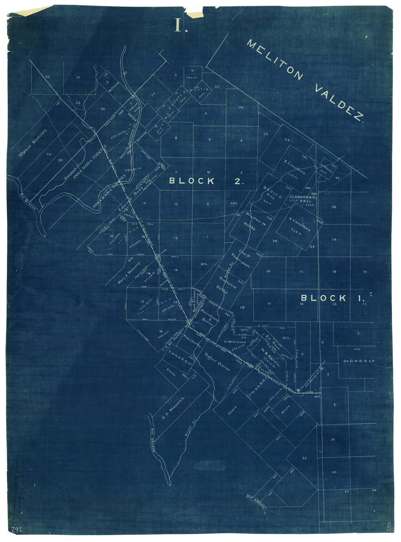 6535, Kinney County Rolled Sketch 3, General Map Collection