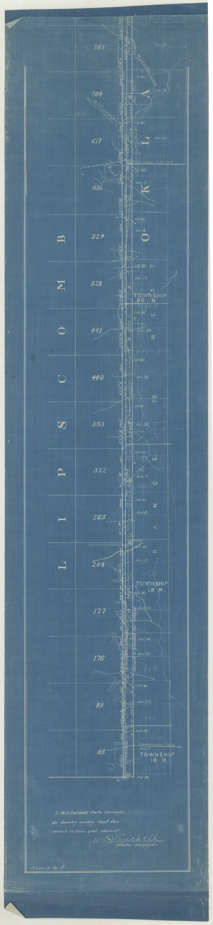 65381, Texas Panhandle East Boundary Line, General Map Collection