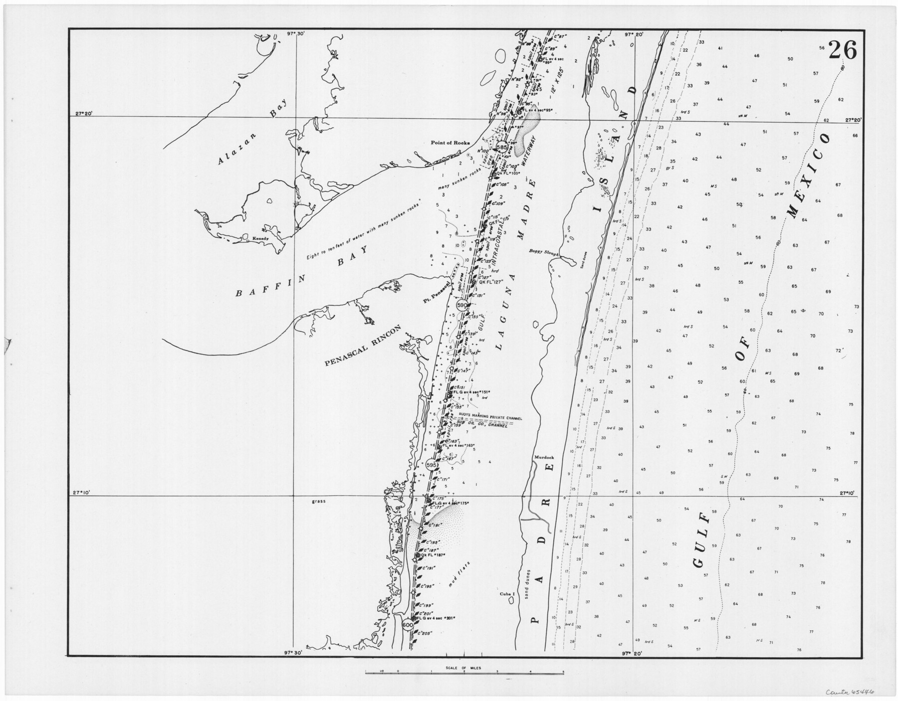 65446, Navigation Maps of Gulf Intracoastal Waterway, Port Arthur to Brownsville, Texas, General Map Collection