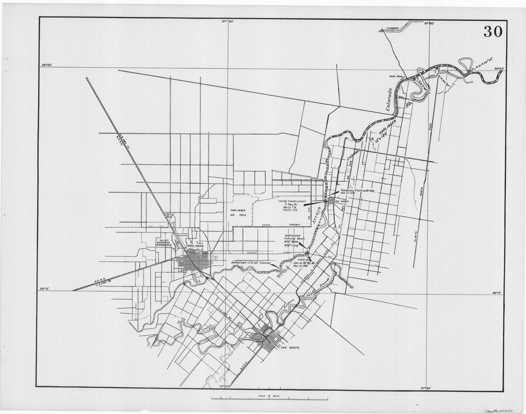 65450, Navigation Maps of Gulf Intracoastal Waterway, Port Arthur to Brownsville, Texas, General Map Collection