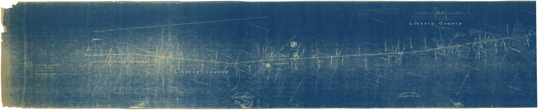 65504, Sketch of 103rd Meridian, W. L. Showing Conflict of Capitol Leagues, General Map Collection