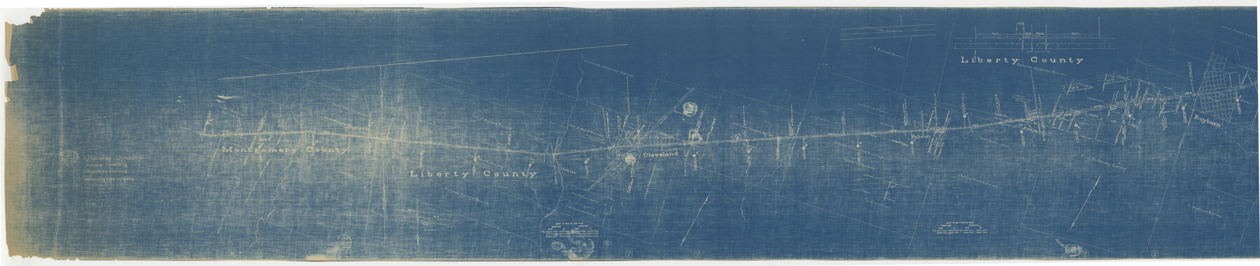 65504, Sketch of 103rd Meridian, W. L. Showing Conflict of Capitol Leagues, General Map Collection