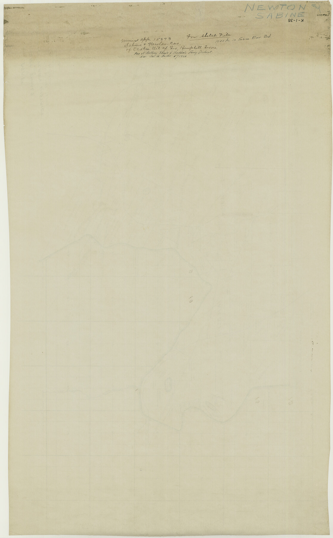 65576, [Sketch for Mineral Application 15273 - Sabine River Bed], General Map Collection