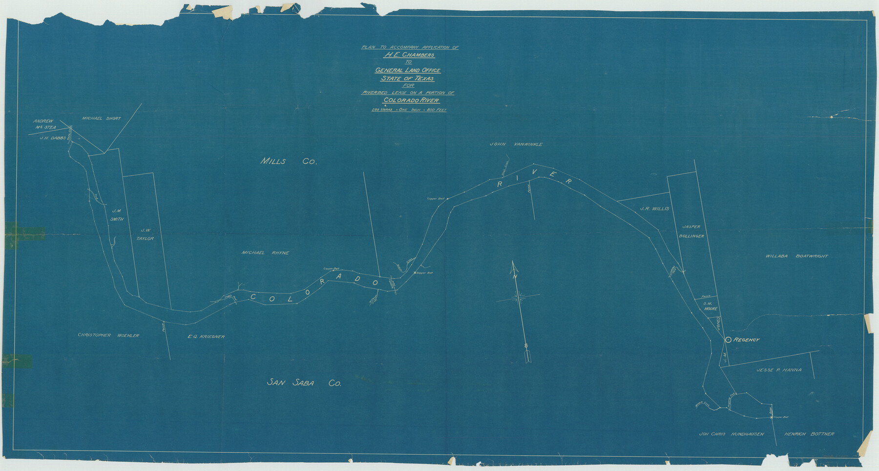 65635, [Sketch for Mineral Application 1112 - Colorado River, H. E. Chambers], General Map Collection