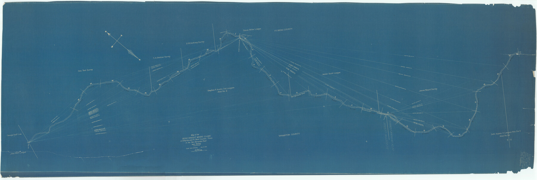 65659, [Sketch for Mineral Application 19560 - 19588 - San Bernard River], General Map Collection