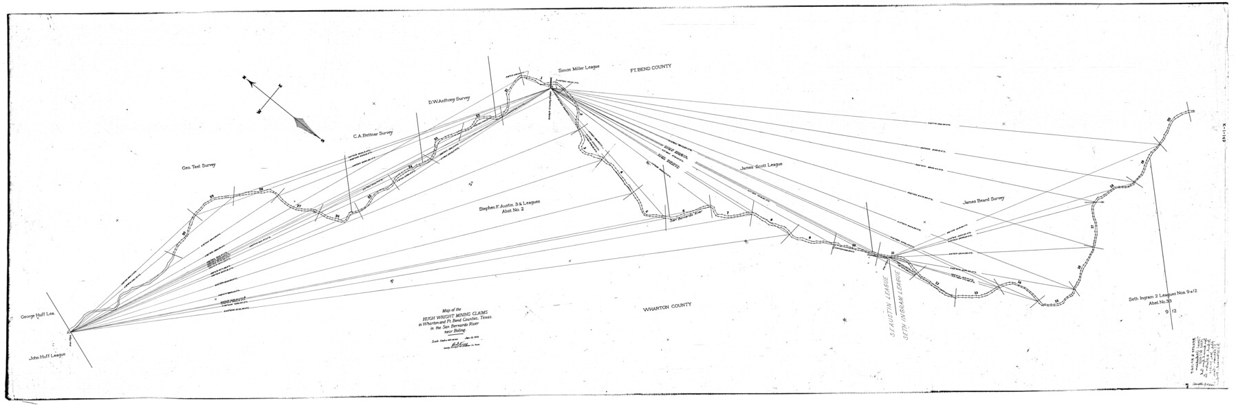 65661, [Sketch for Mineral Application 19560 - 19588 - San Bernard River], General Map Collection