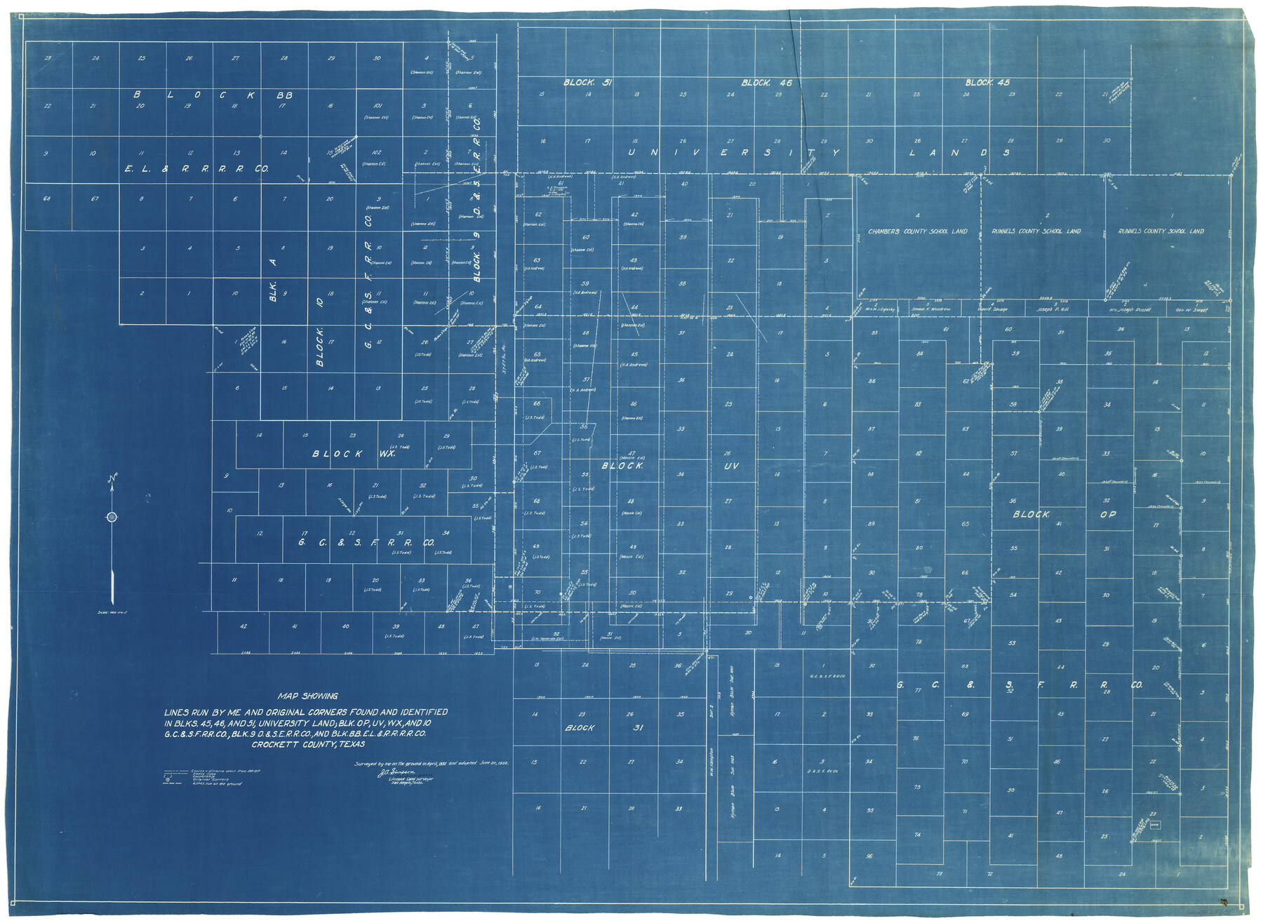 65671, [Sketch for Mineral Applications 26885-6 - Reagan and Crockett Cos., W. H. Bland], General Map Collection
