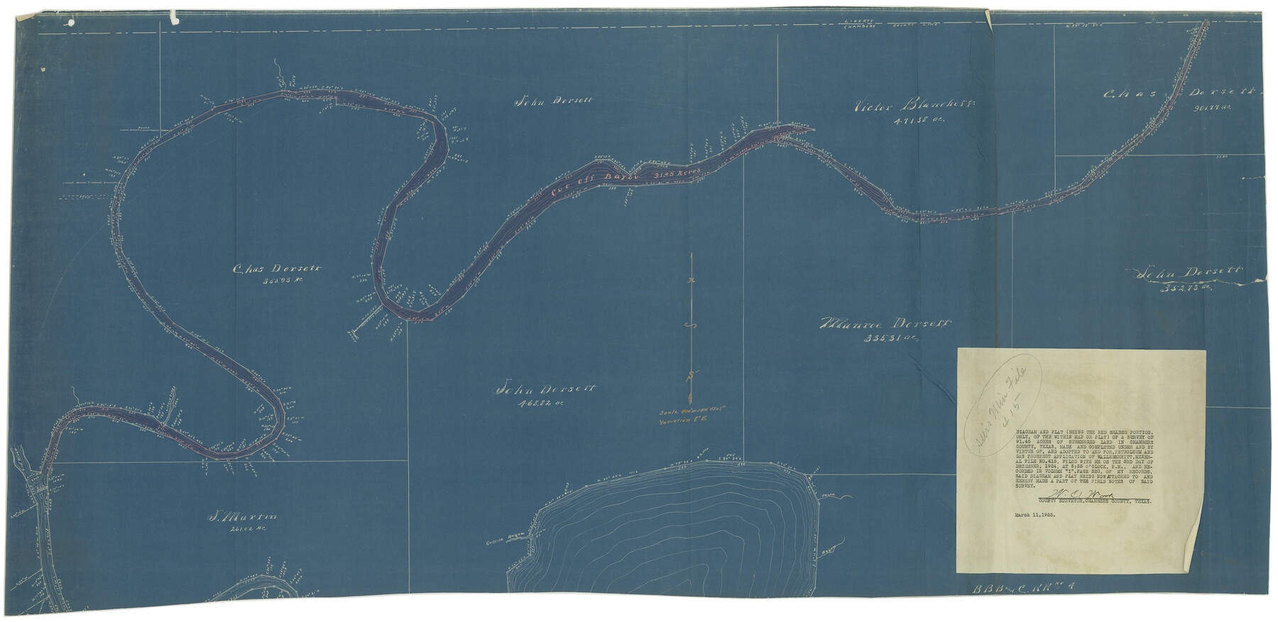 65675, [Sketch for Mineral Application 13436 - Cut-off Bayou], General Map Collection
