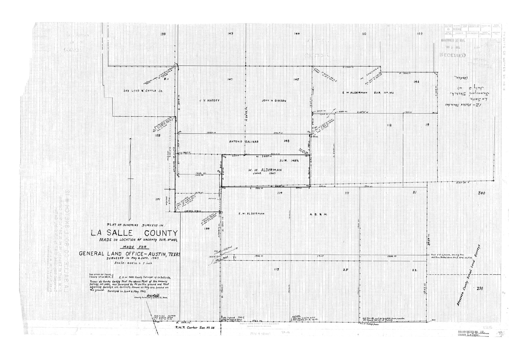 6575, La Salle County Rolled Sketch 12, General Map Collection