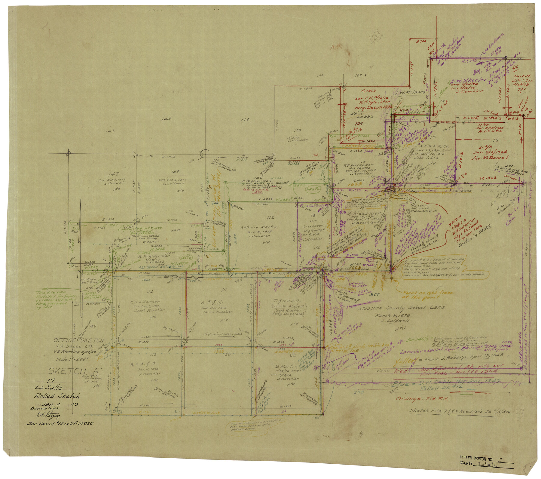 6581, La Salle County Rolled Sketch 17, General Map Collection