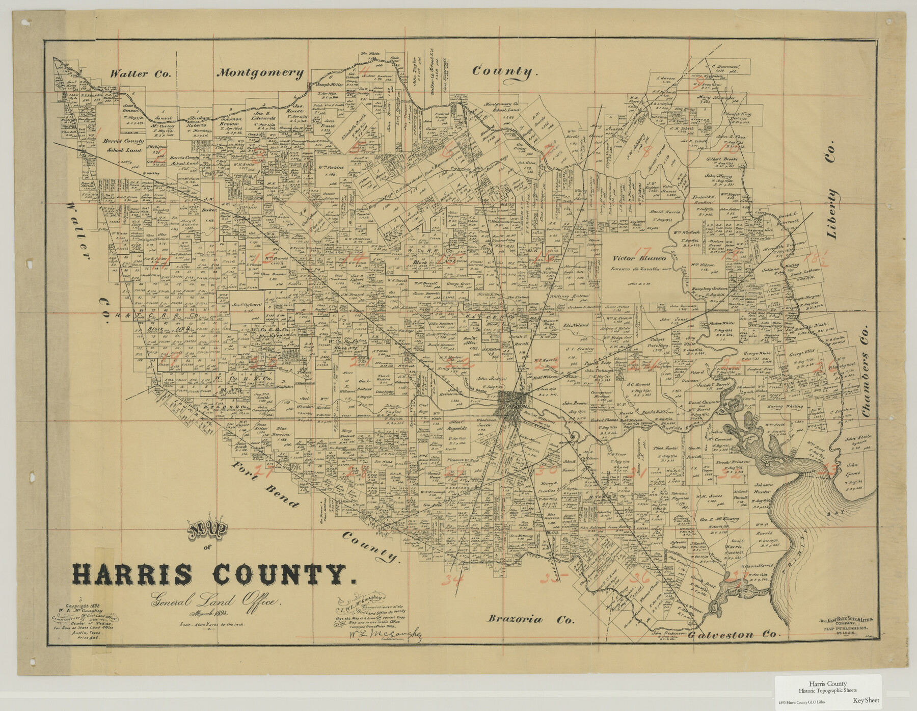 65810, Harris County Historic Topographic Key Sheet, General Map Collection