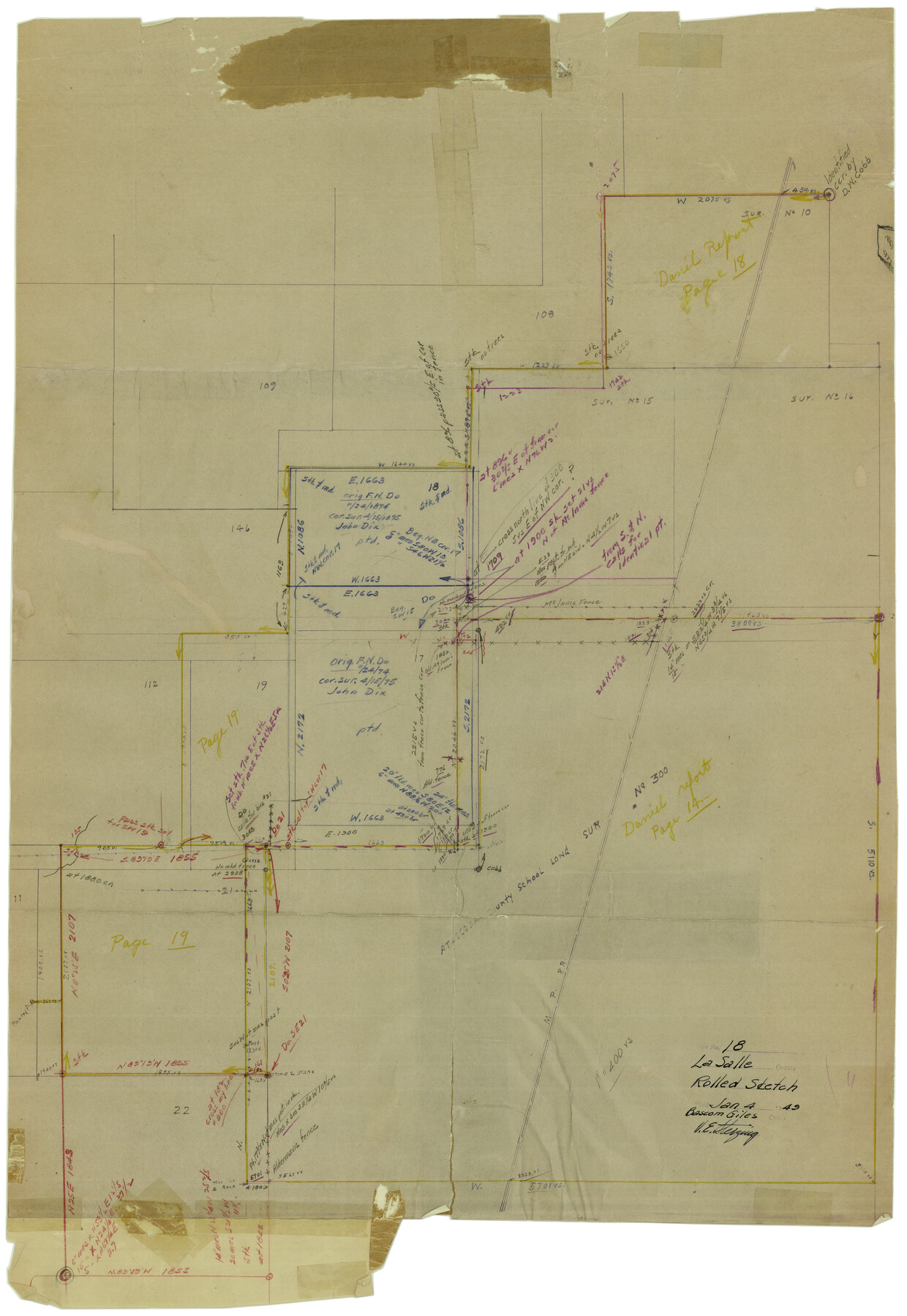 6582, La Salle County Rolled Sketch 18, General Map Collection