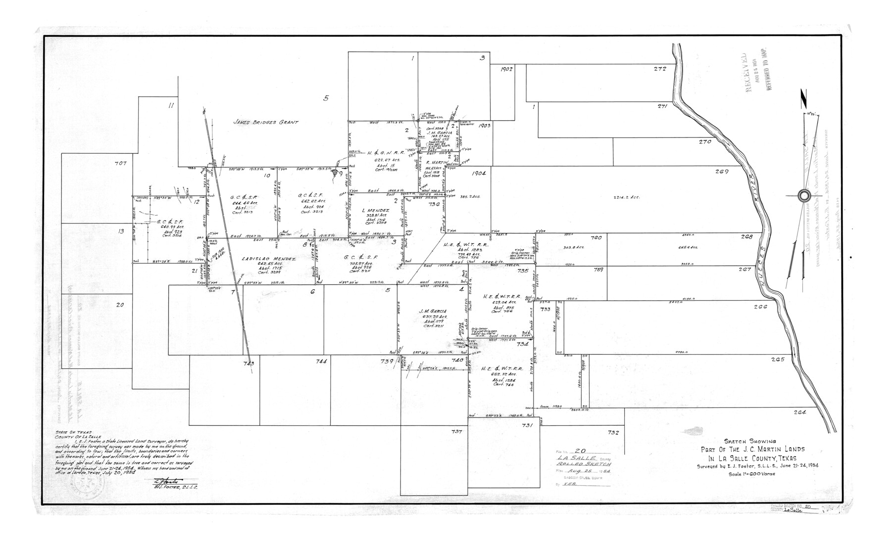 6584, La Salle County Rolled Sketch 20, General Map Collection