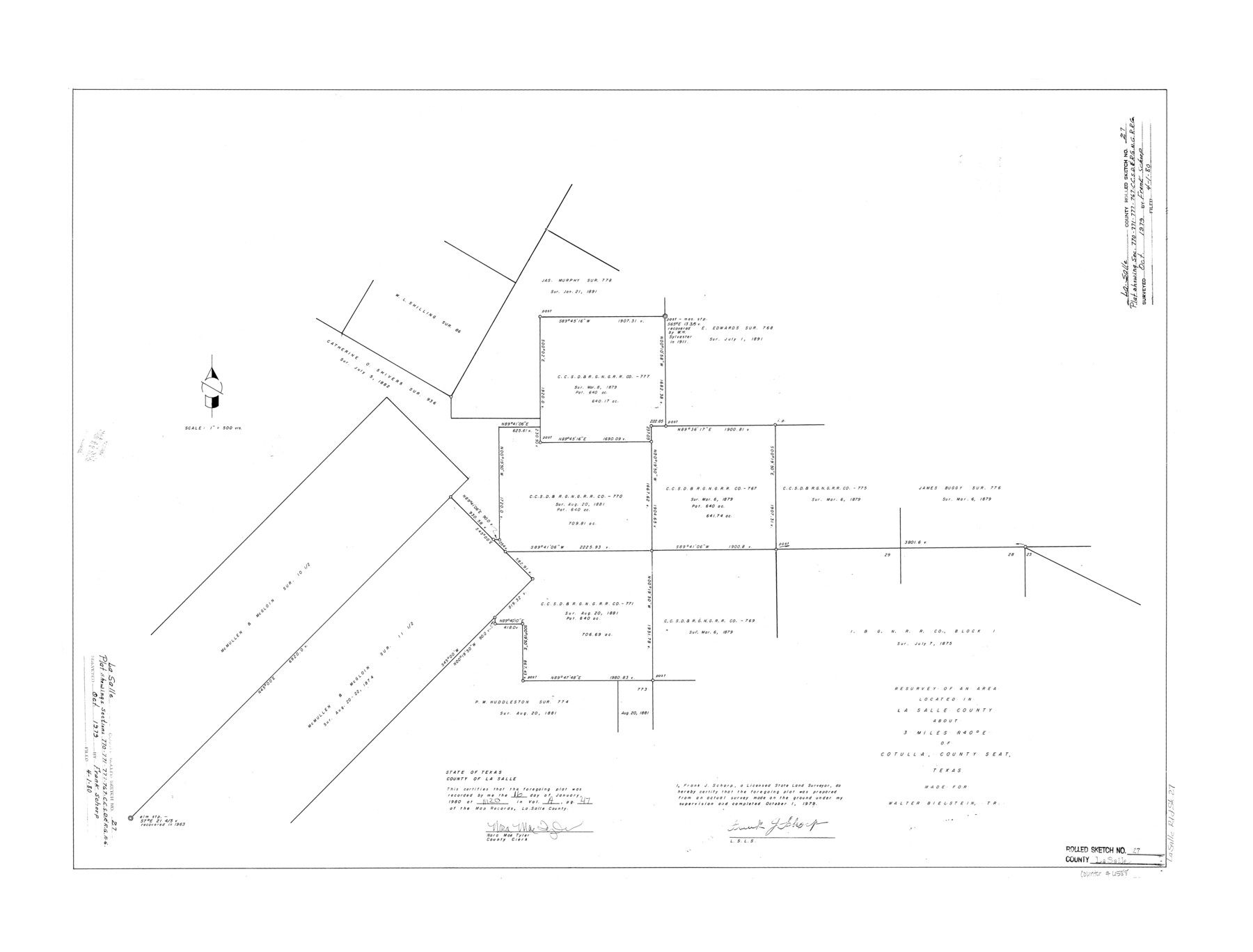 6588, La Salle County Rolled Sketch 27, General Map Collection