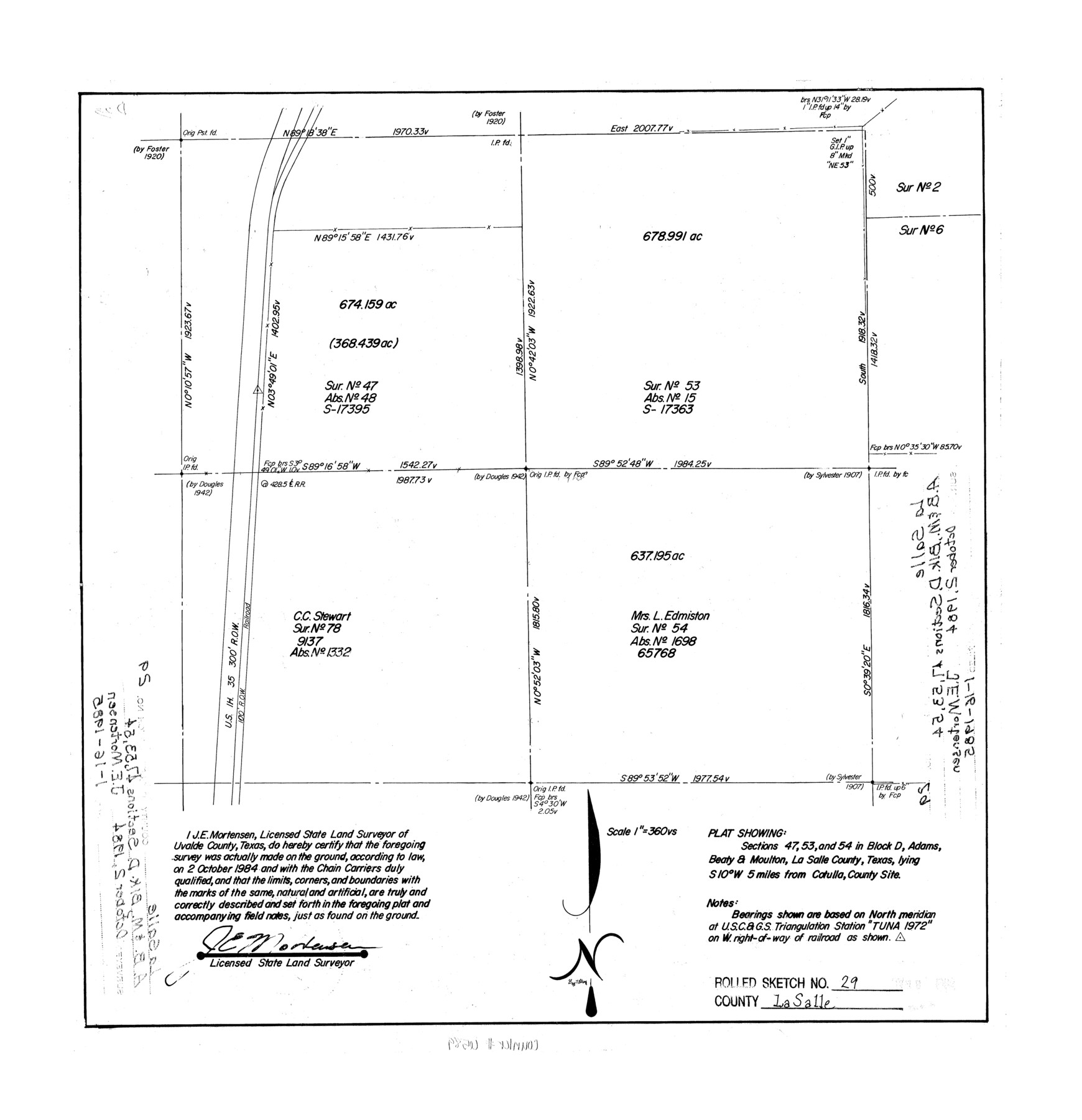 6589, La Salle County Rolled Sketch 29, General Map Collection