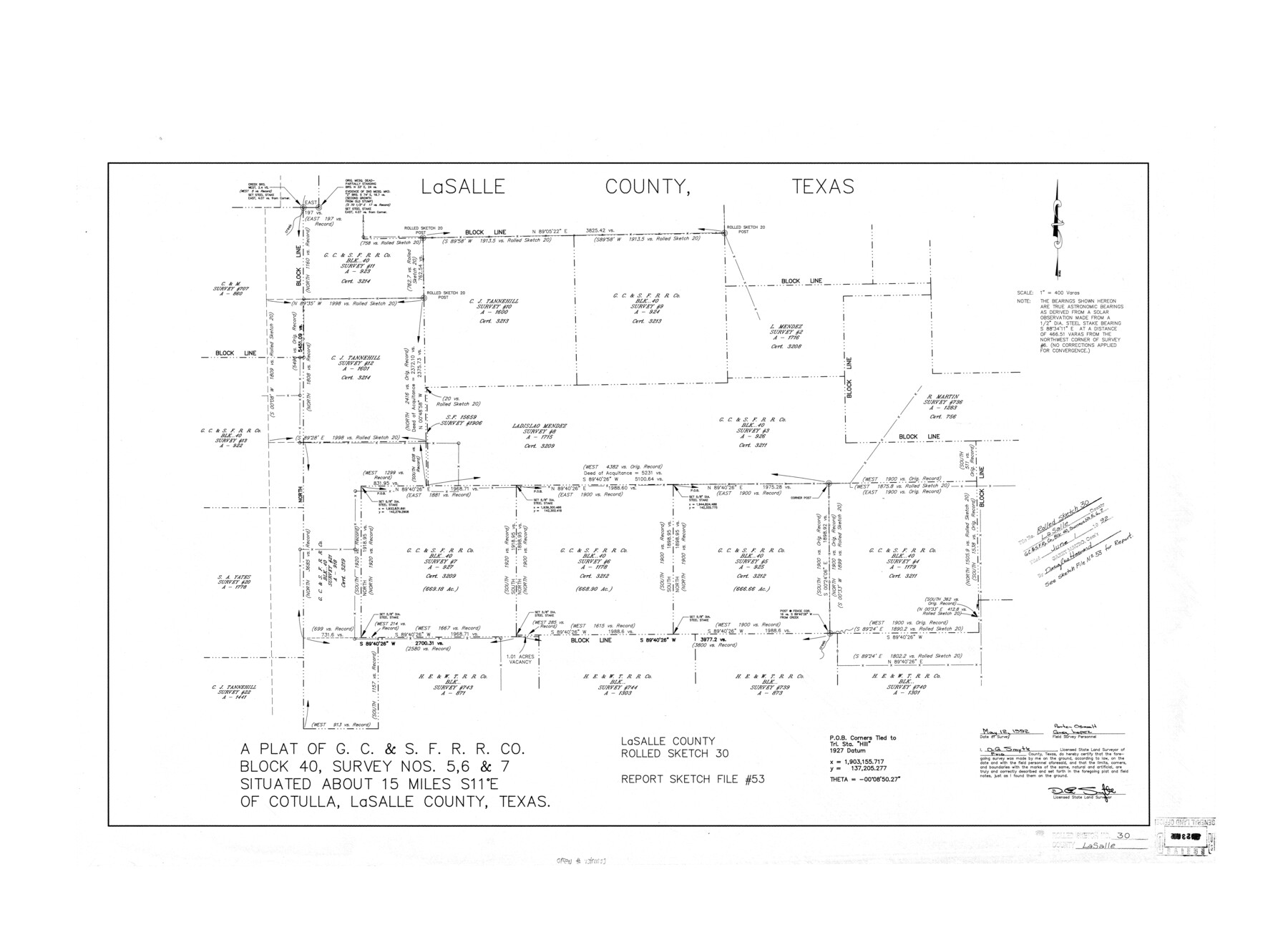 6590, La Salle County Rolled Sketch 30, General Map Collection