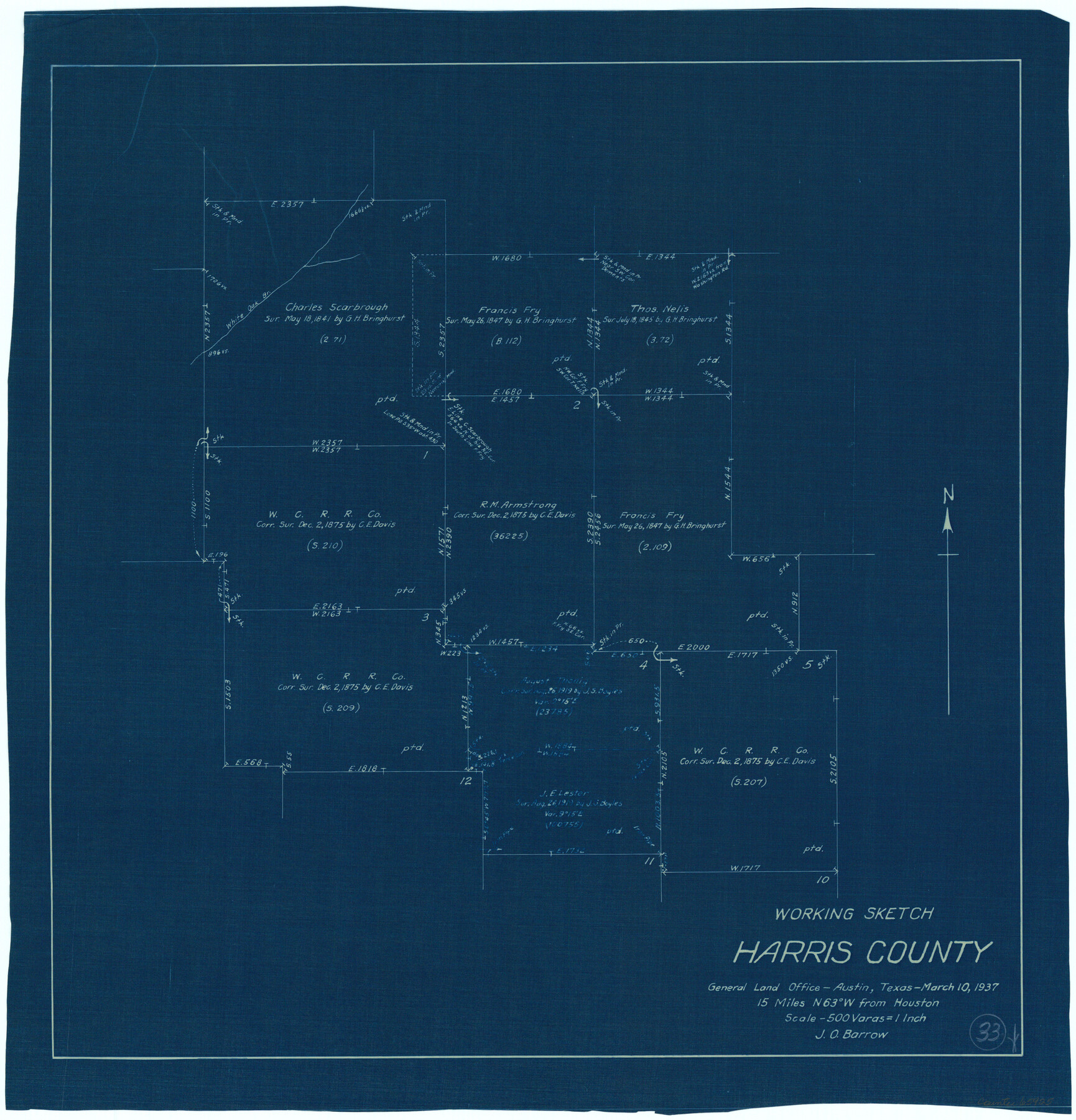 65925, Harris County Working Sketch 33, General Map Collection