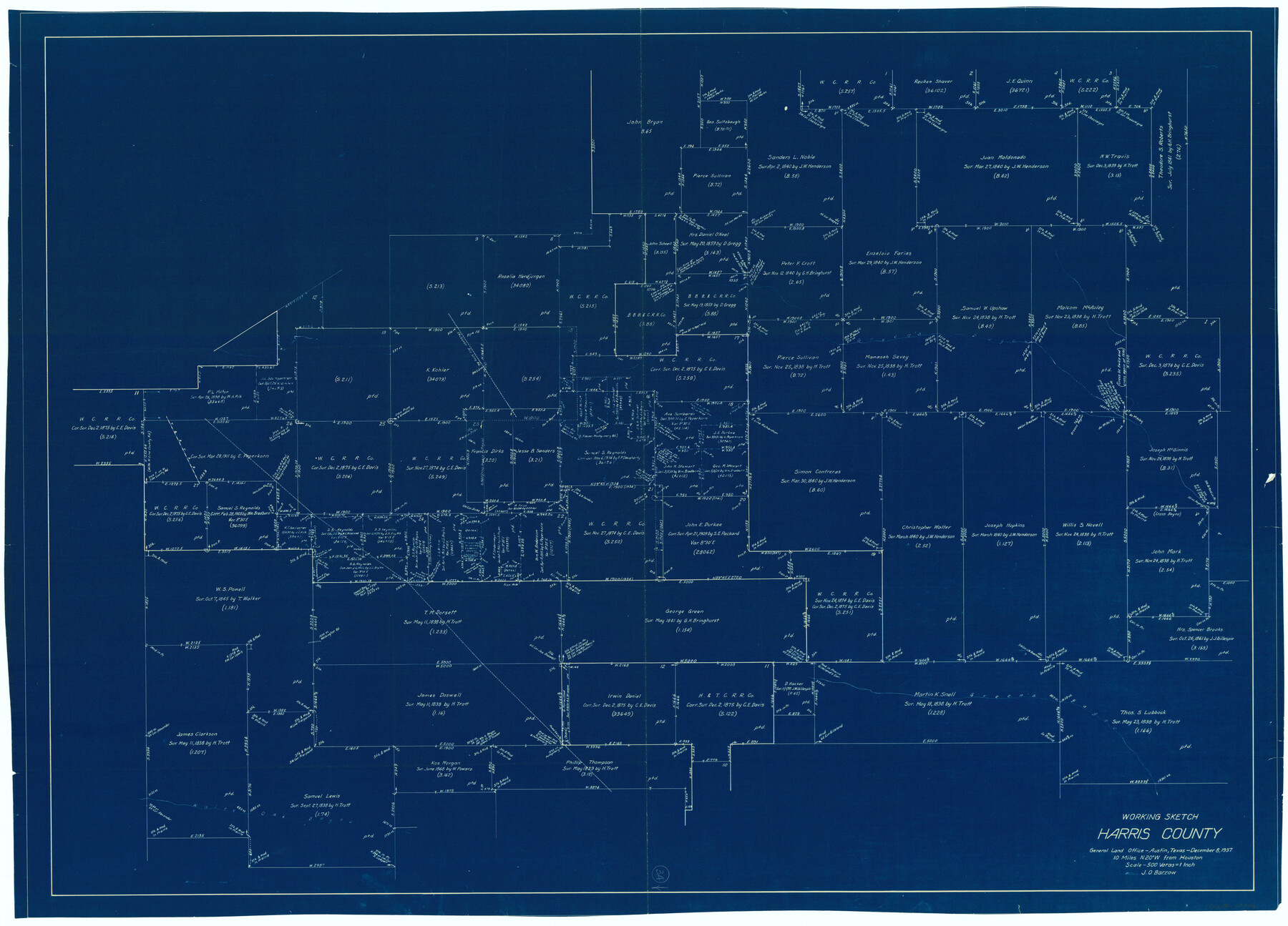 65926, Harris County Working Sketch 34, General Map Collection