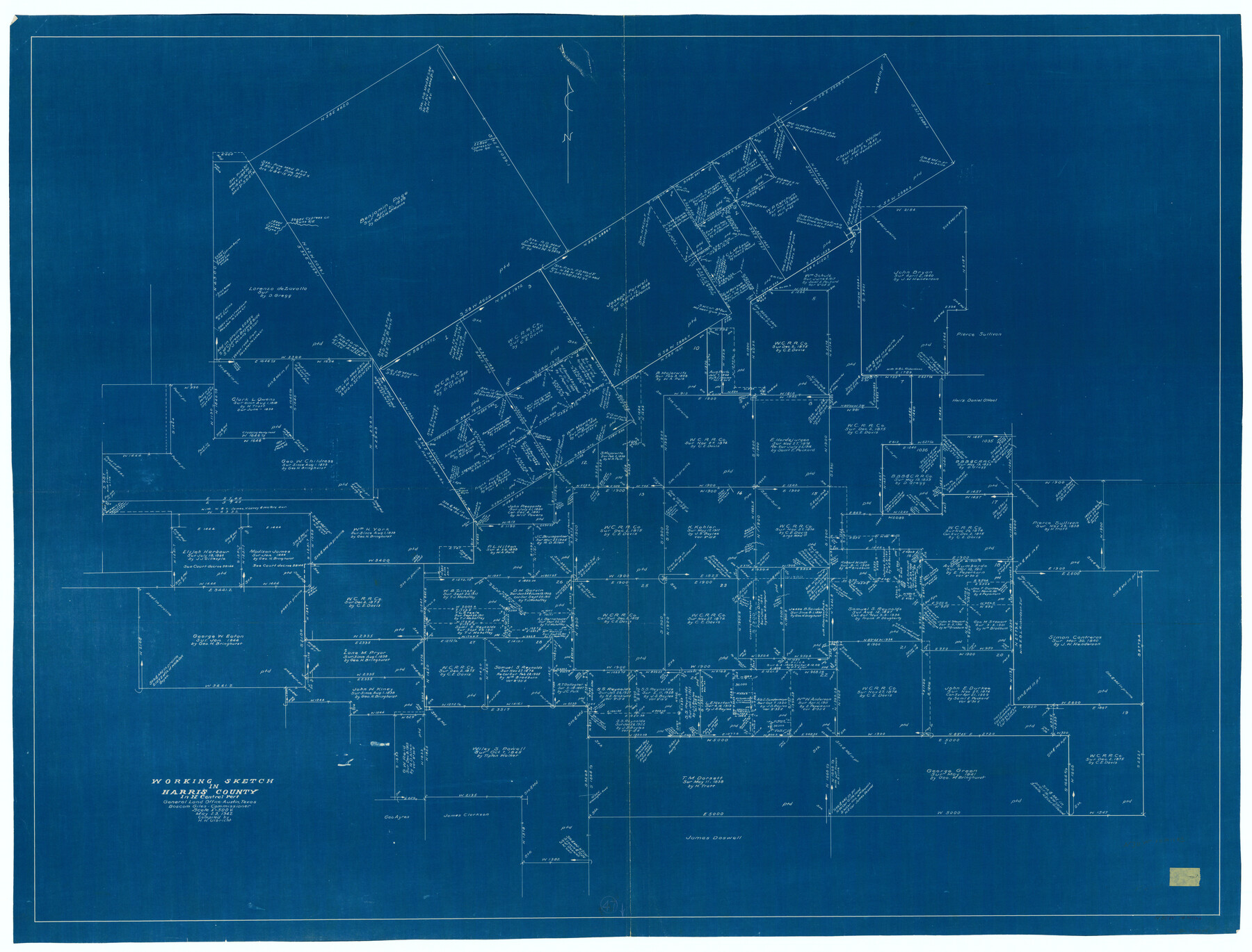 65939, Harris County Working Sketch 47, General Map Collection