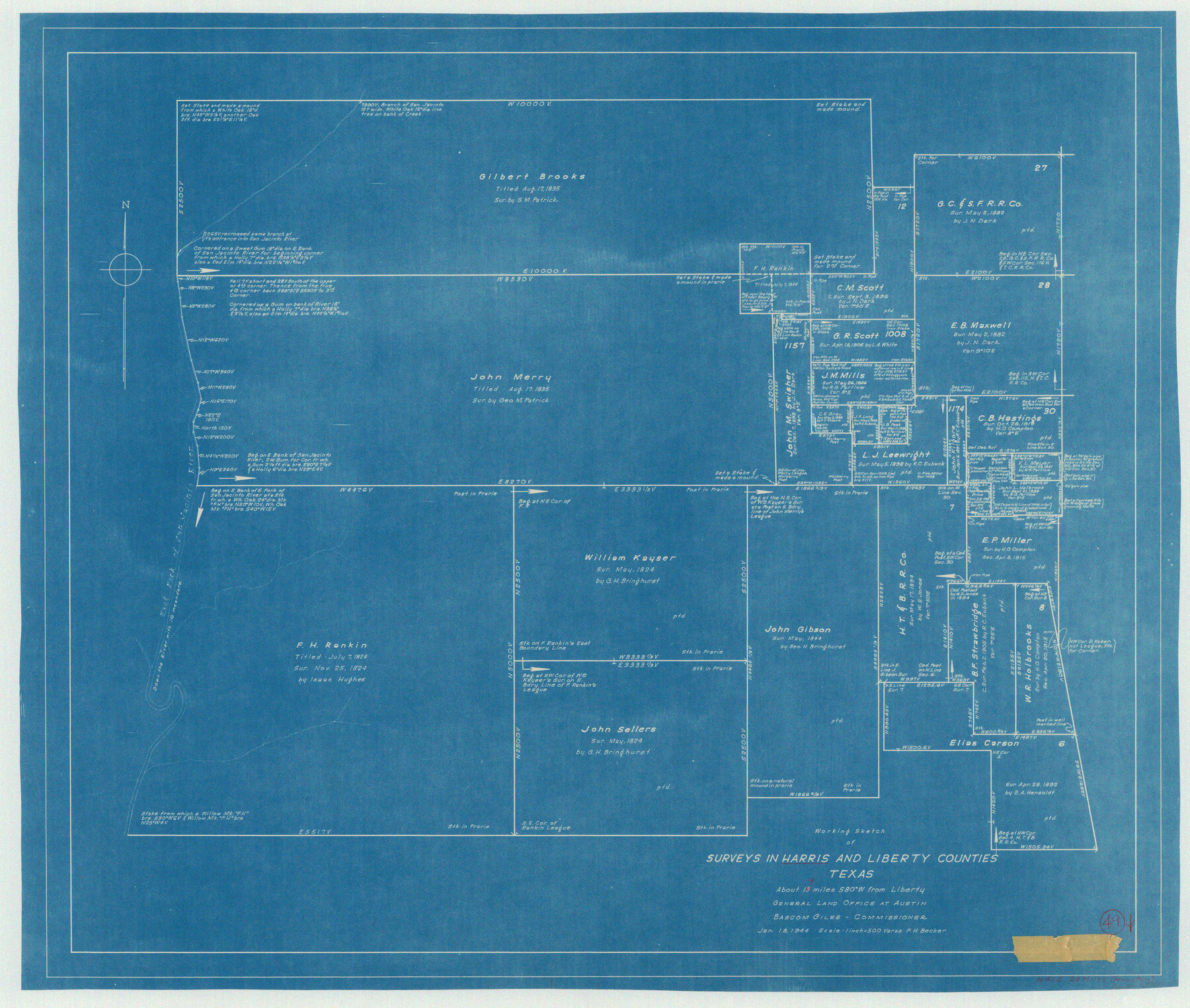 65941, Harris County Working Sketch 49, General Map Collection