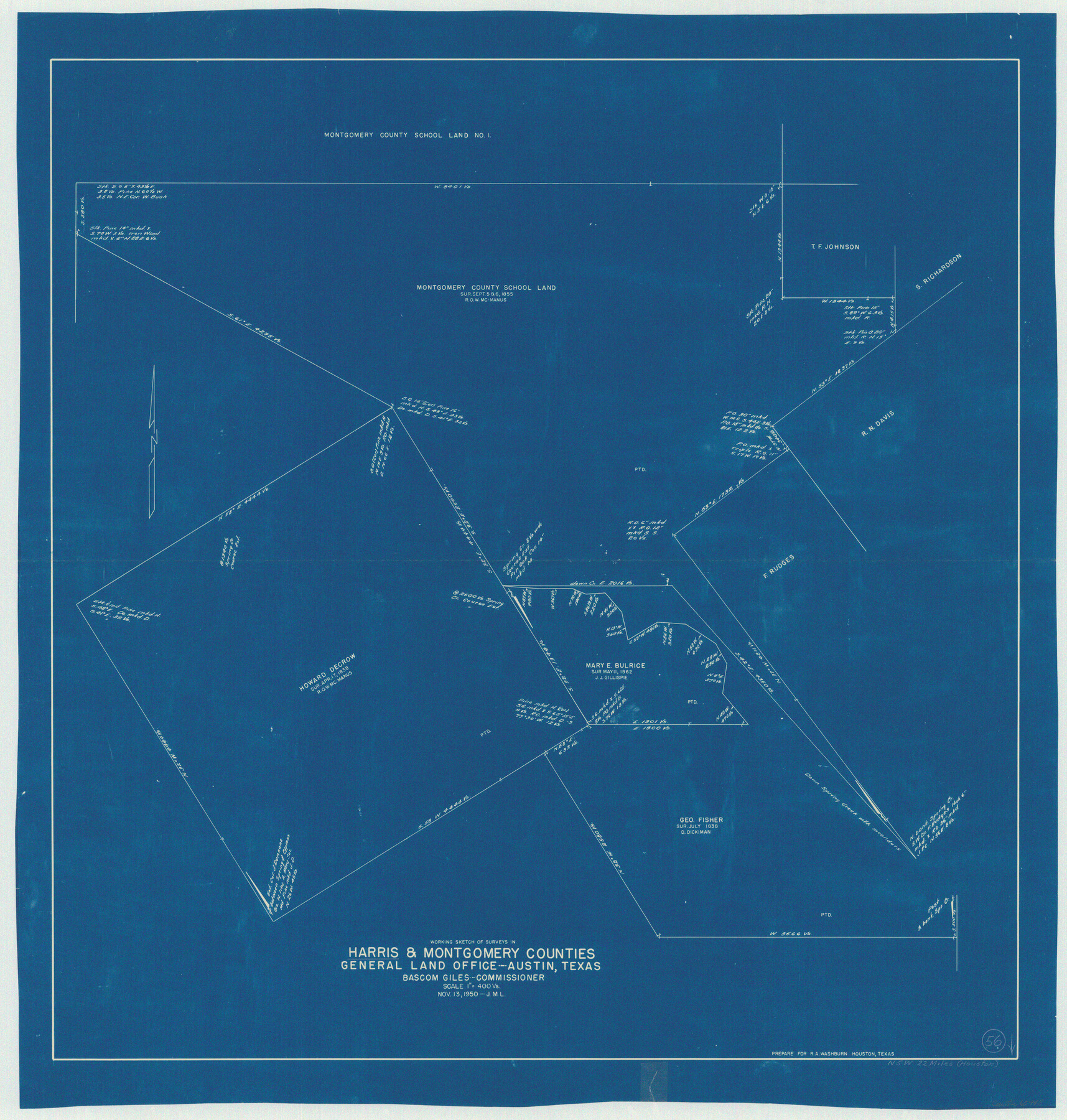 65948, Harris County Working Sketch 56, General Map Collection