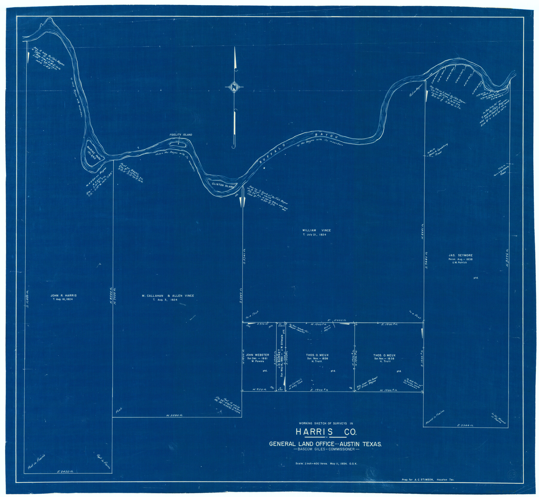 65955, Harris County Working Sketch 63, General Map Collection